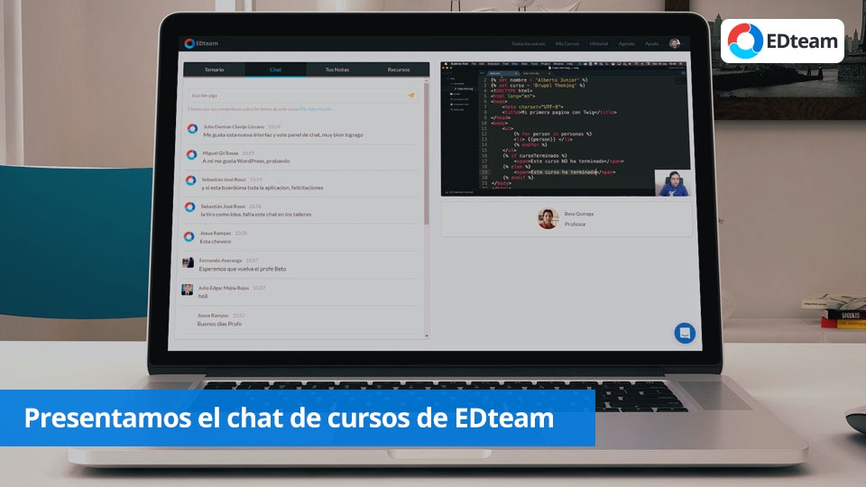 ? Presentamos: chat de cursos