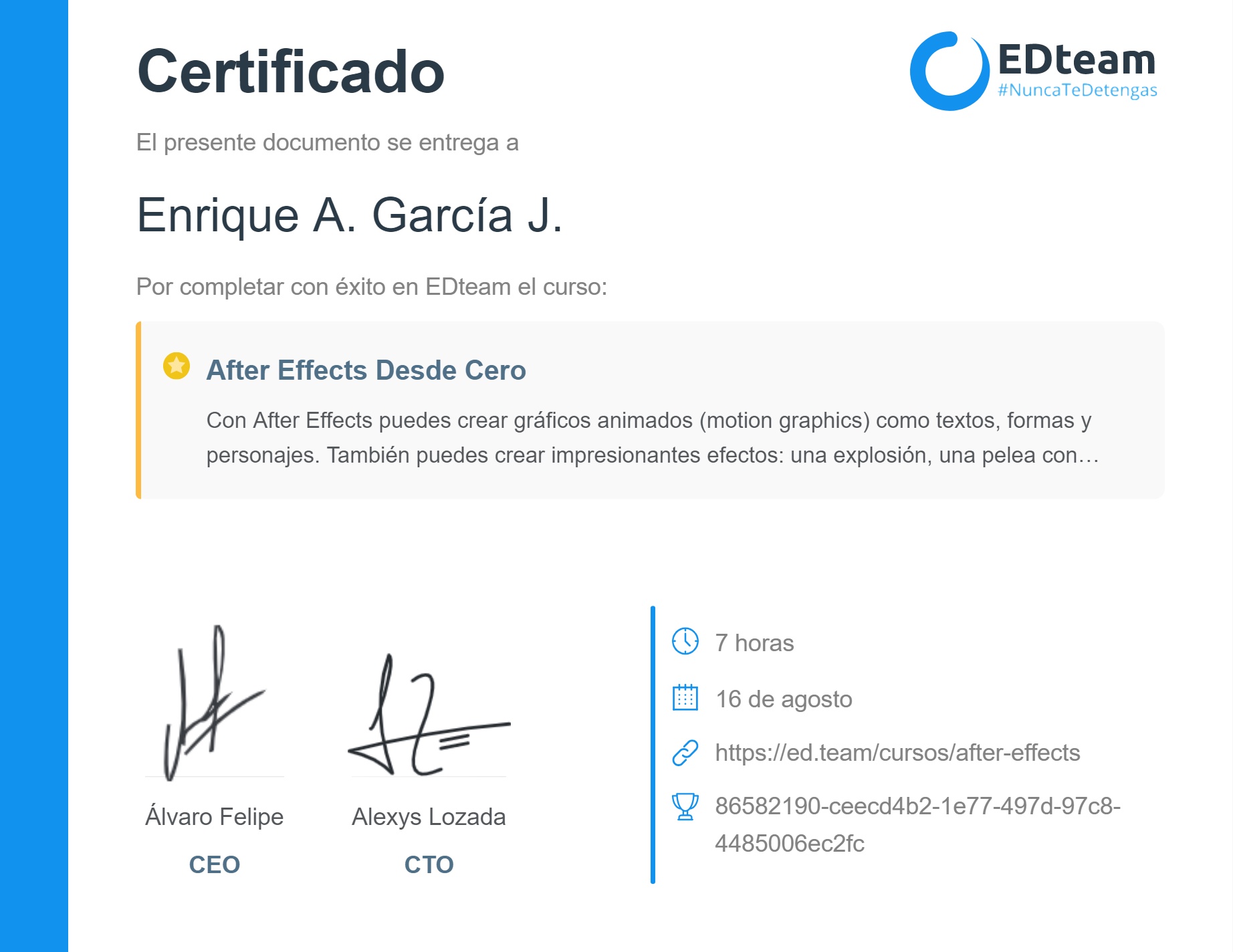Certificado