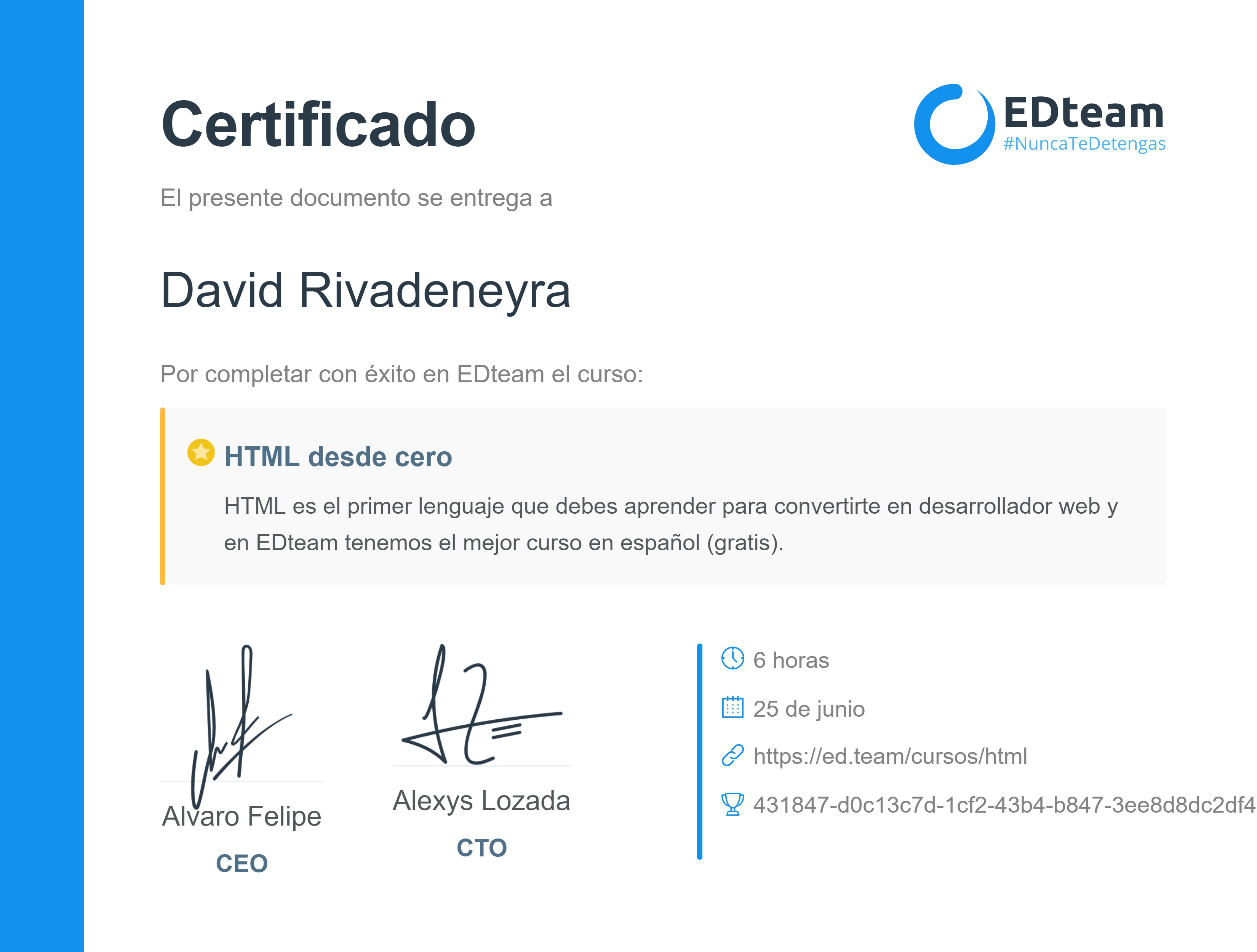 Certificado
