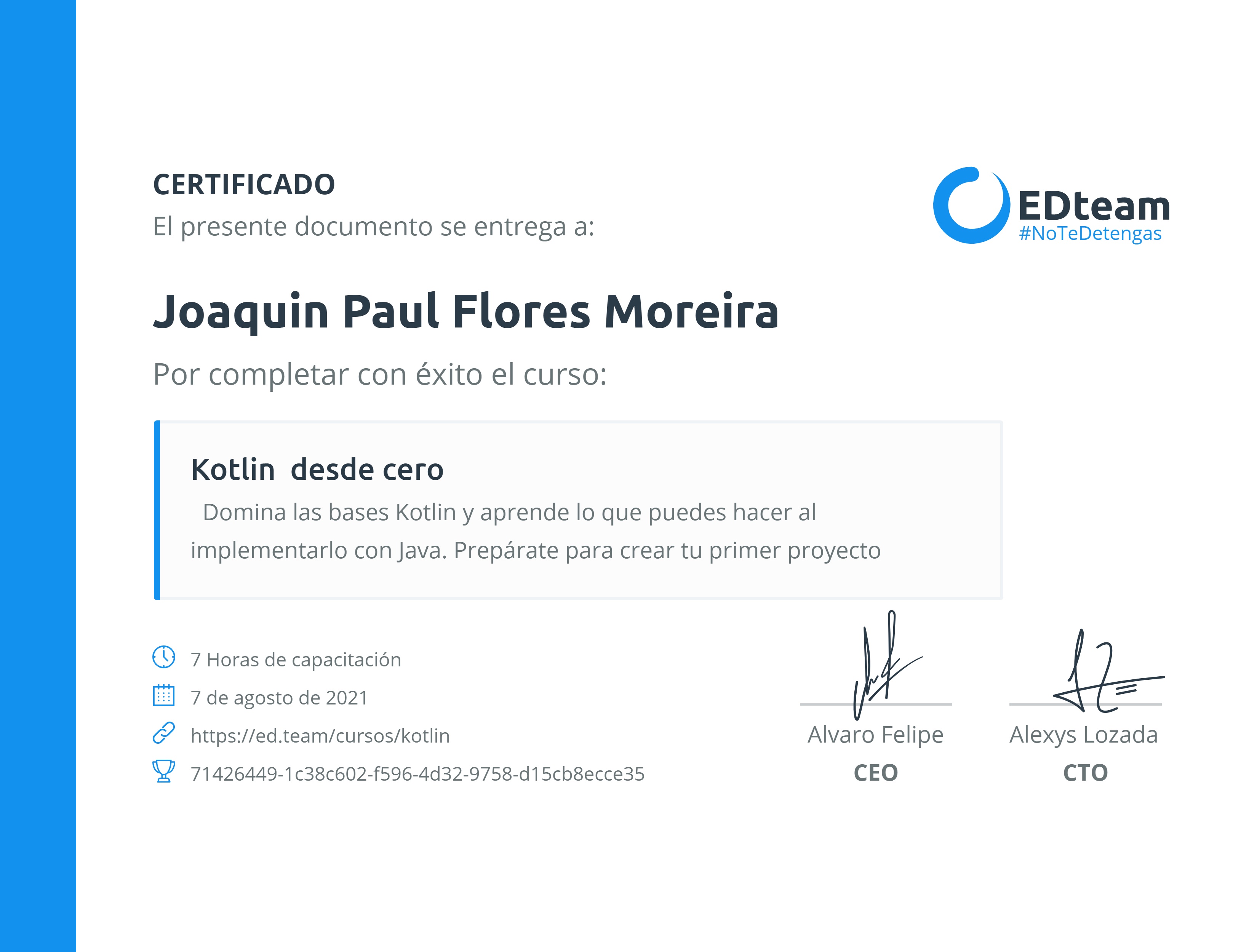 Certificado