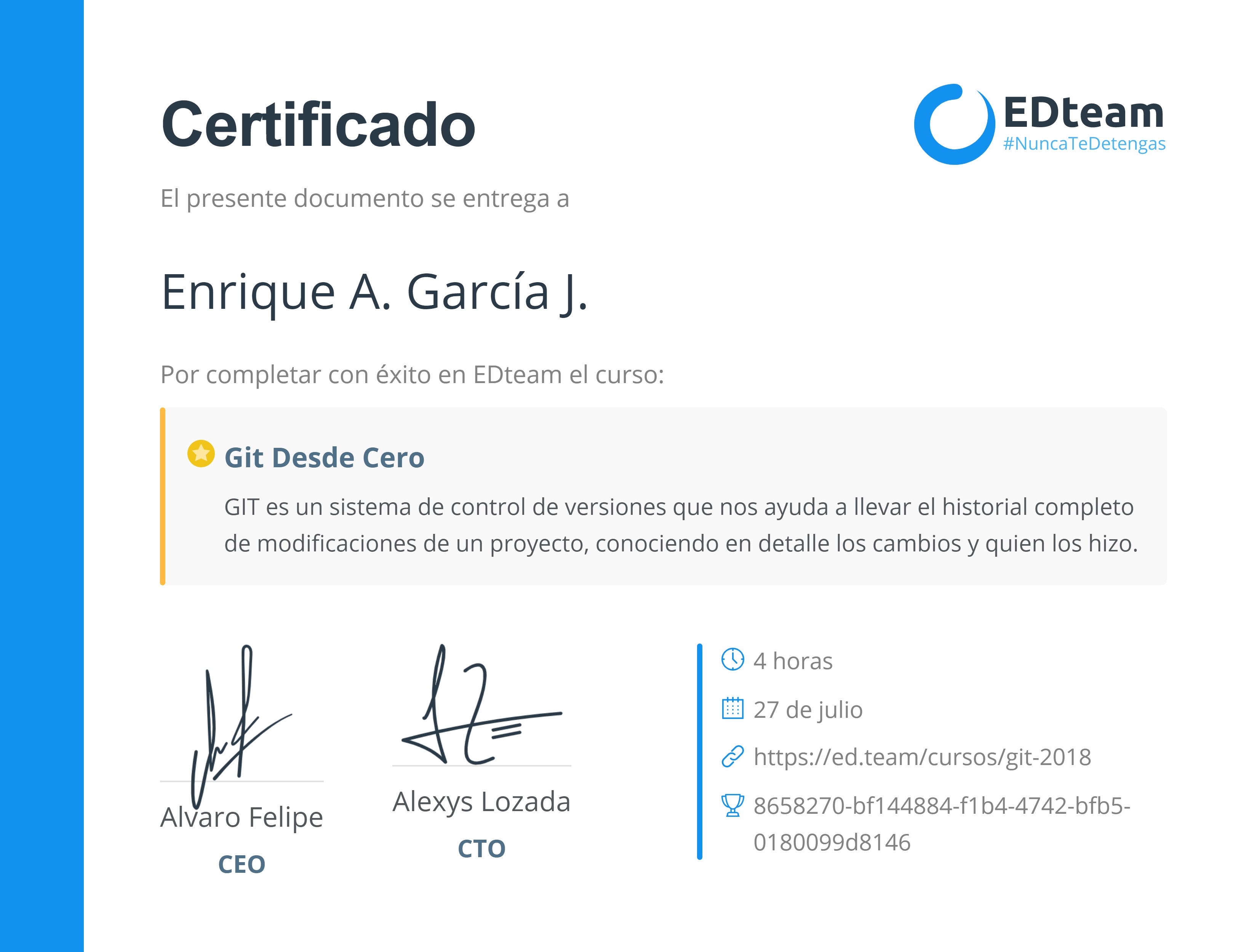 Certificado