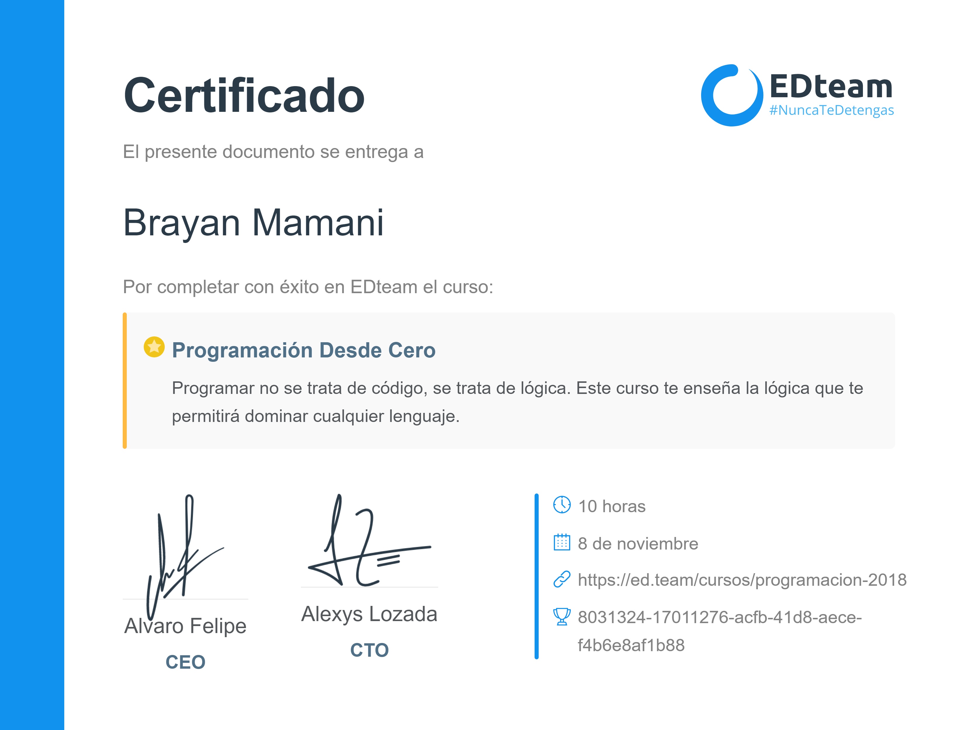Certificado