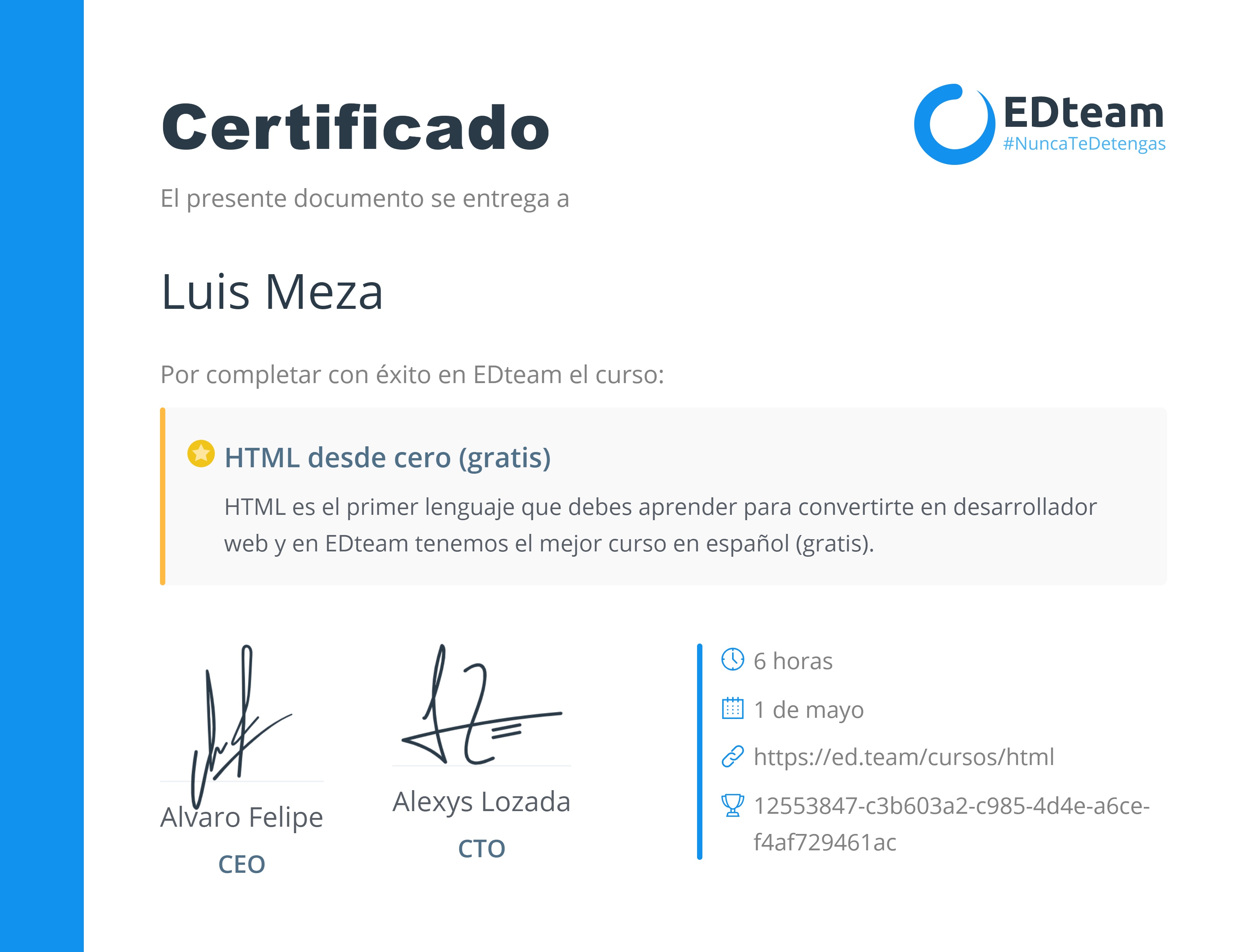 Certificado