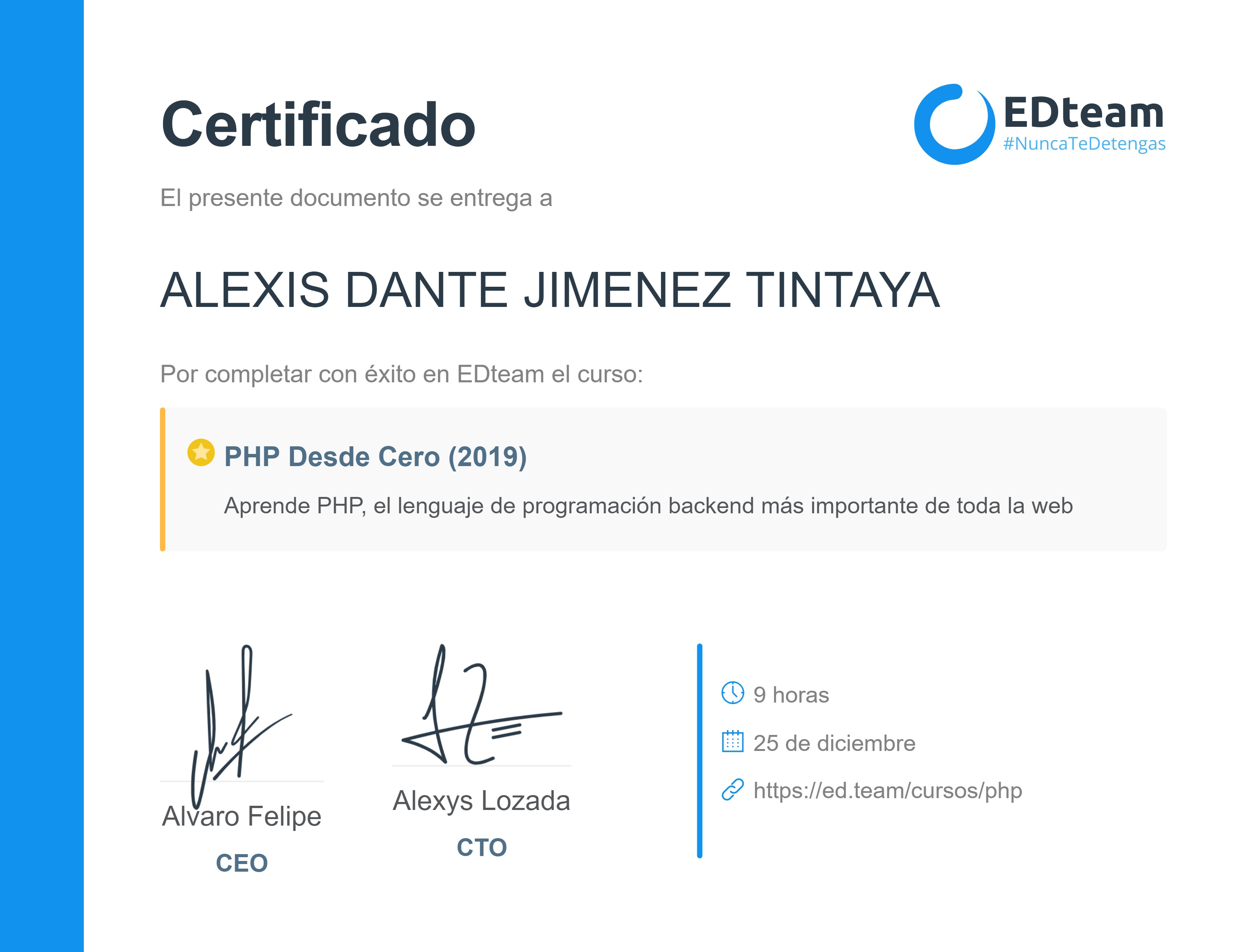 Certificado