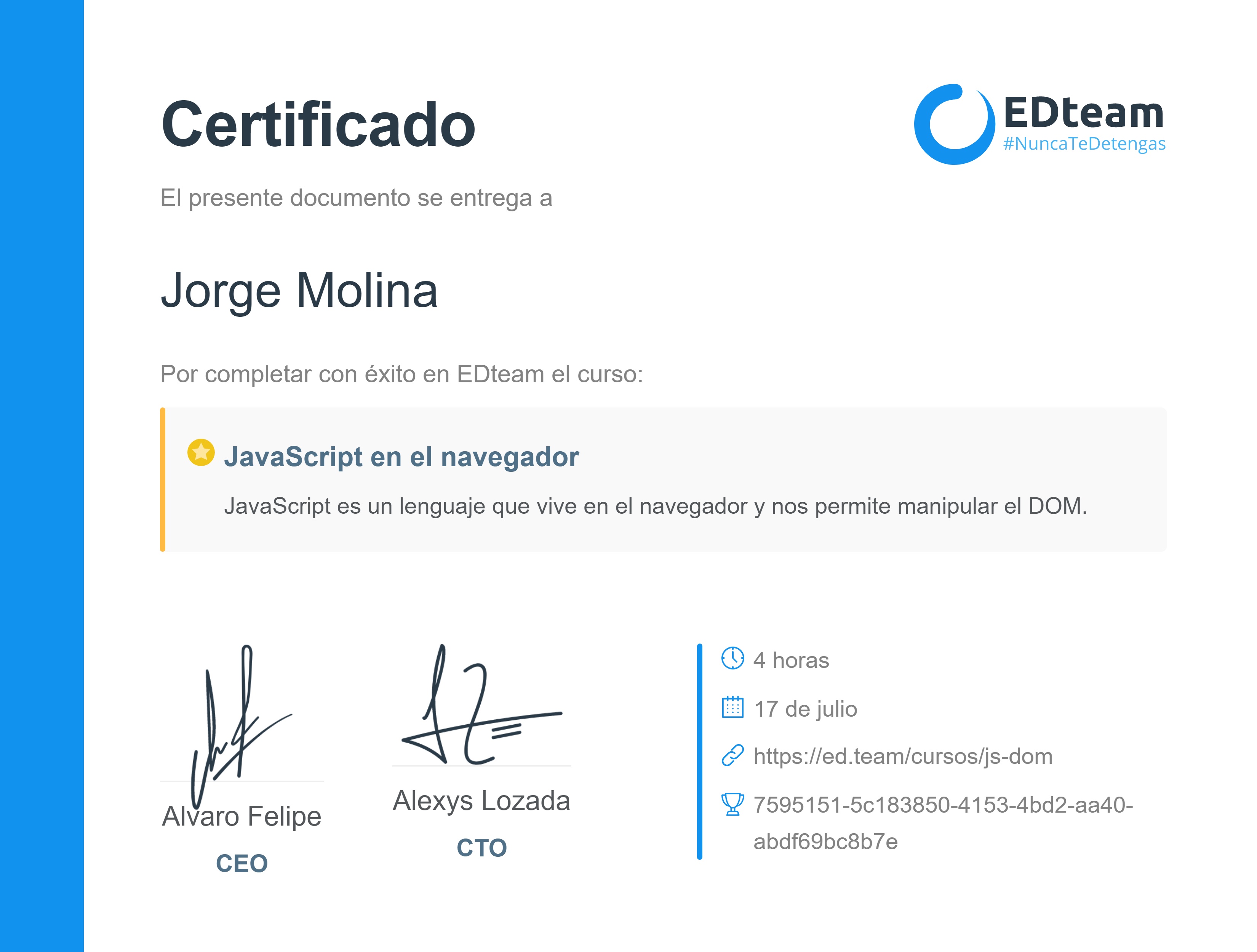 Certificado