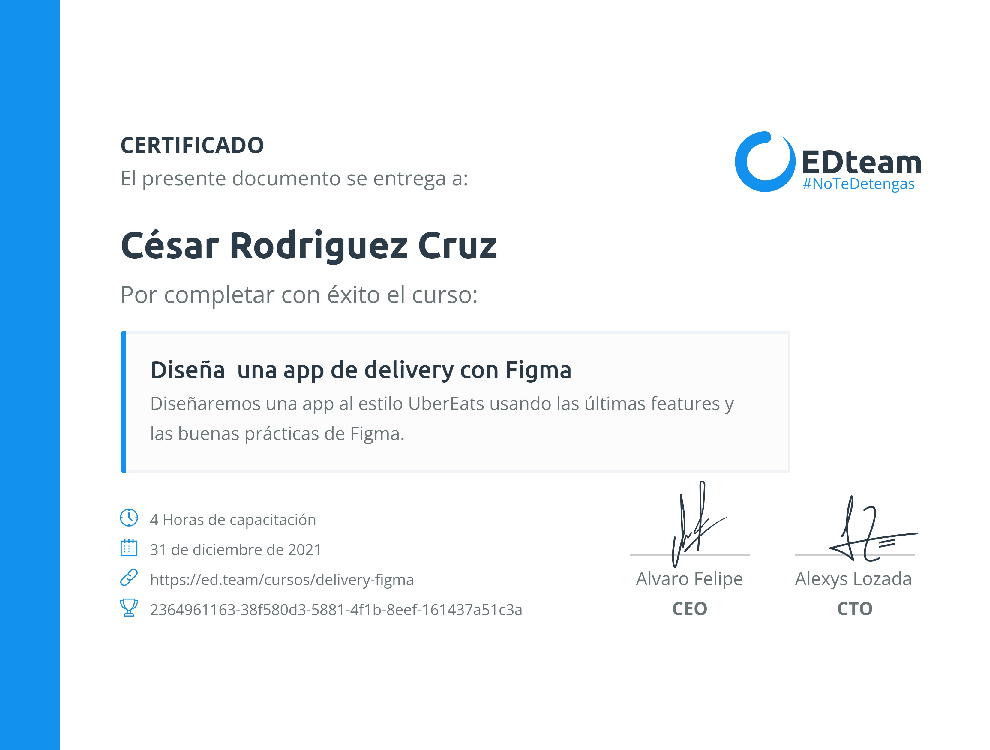 Certificado de curso