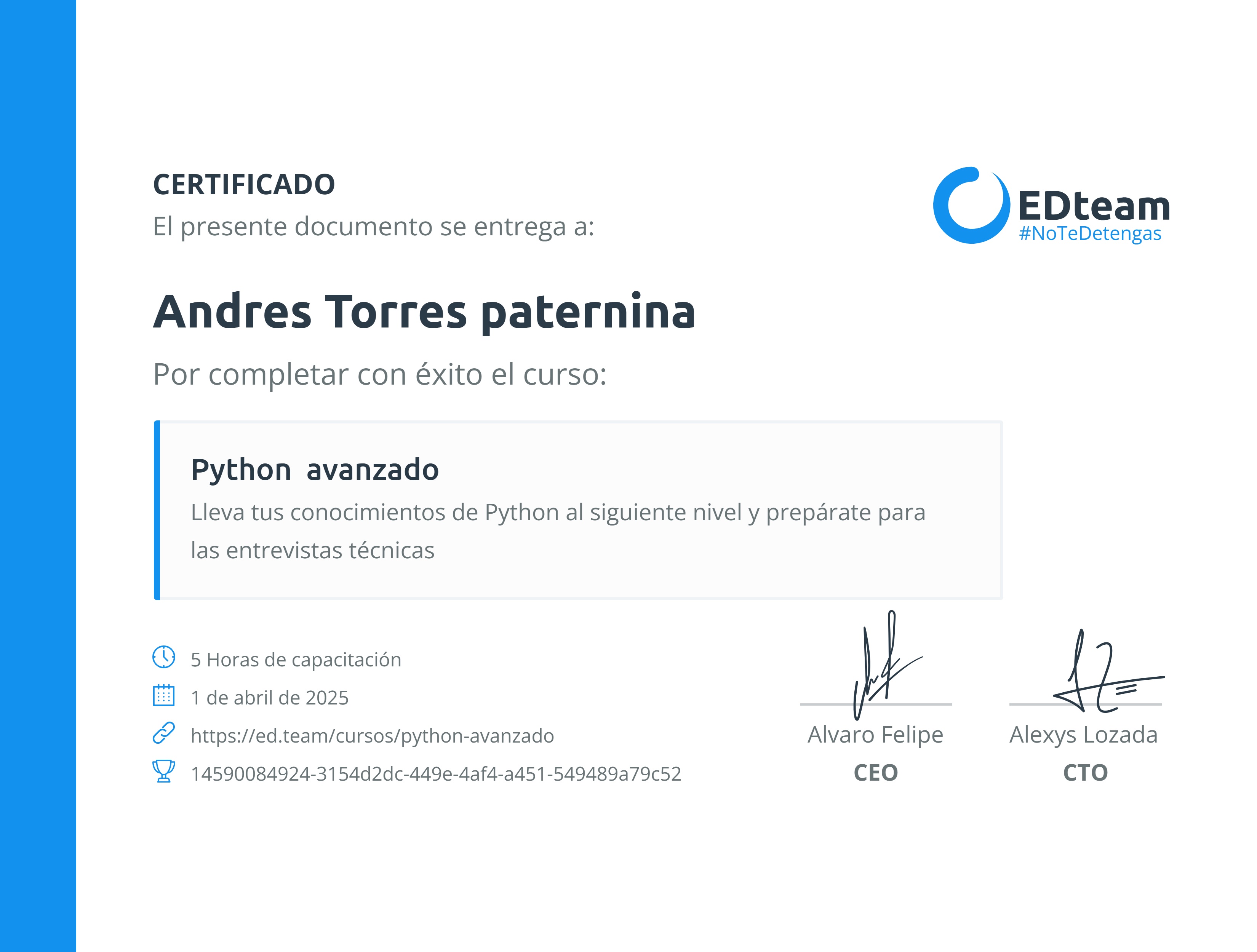 Certificado