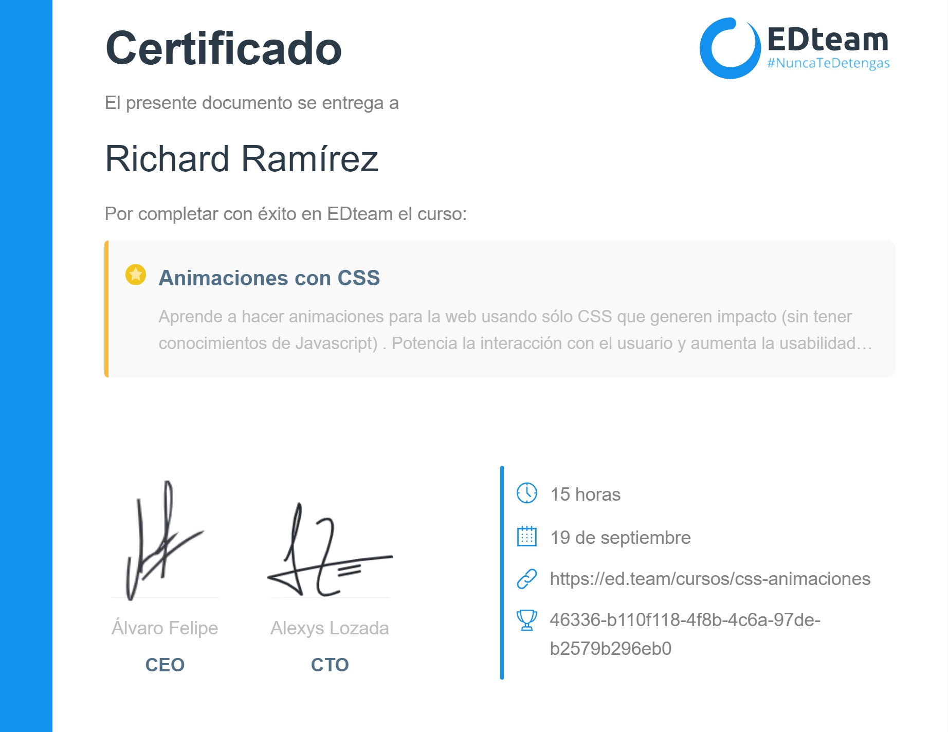 Certificado