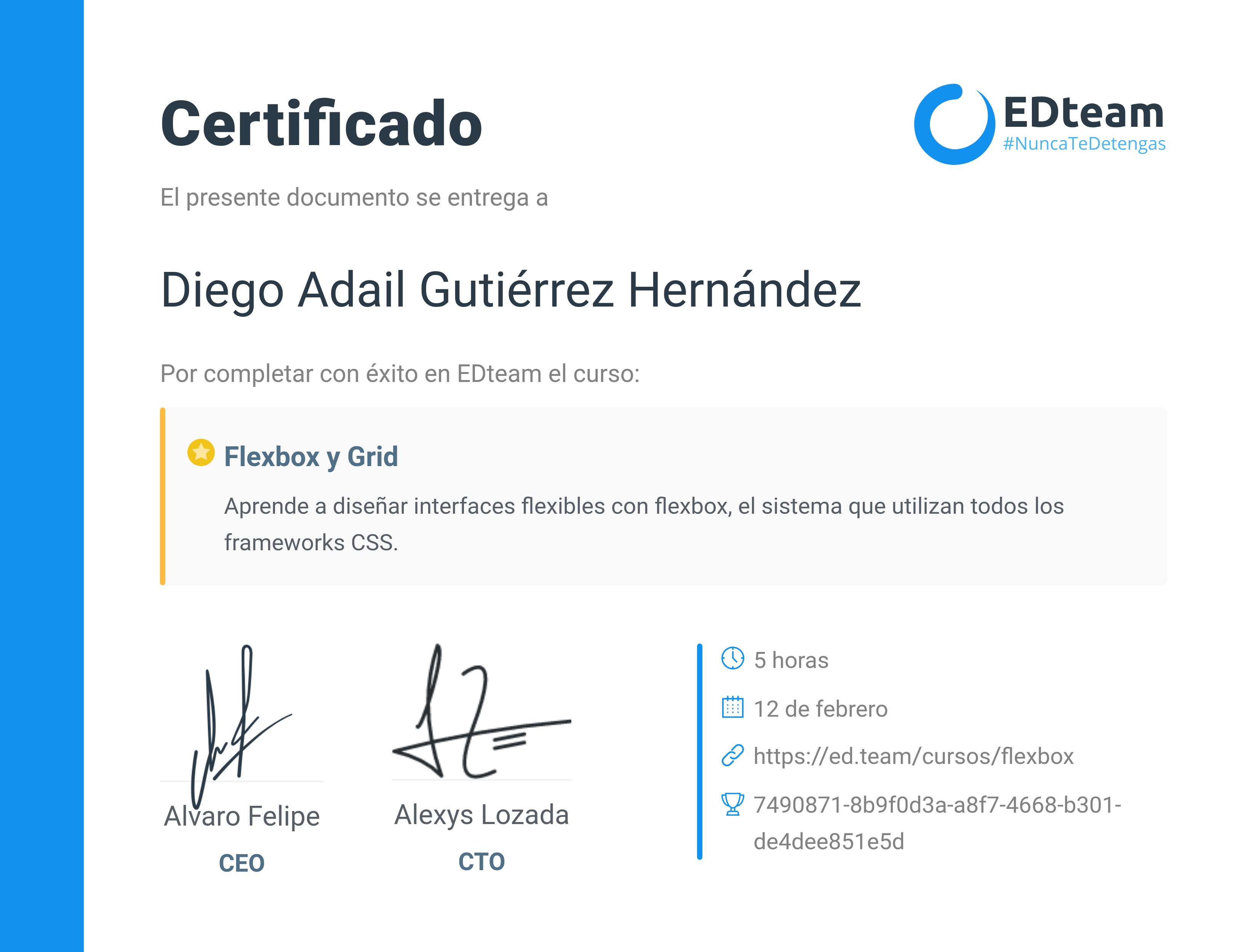 Certificado de curso