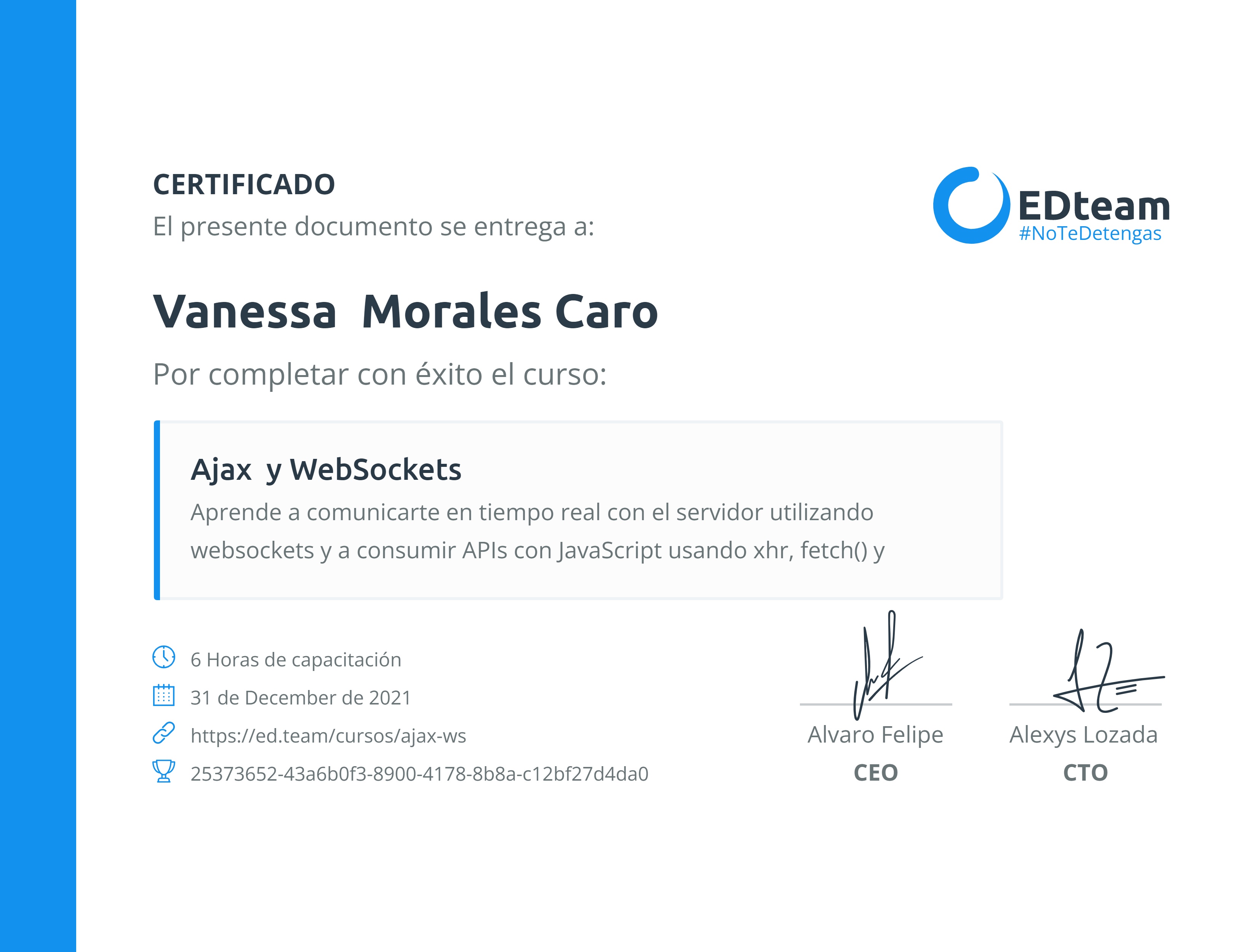 Certificado de curso