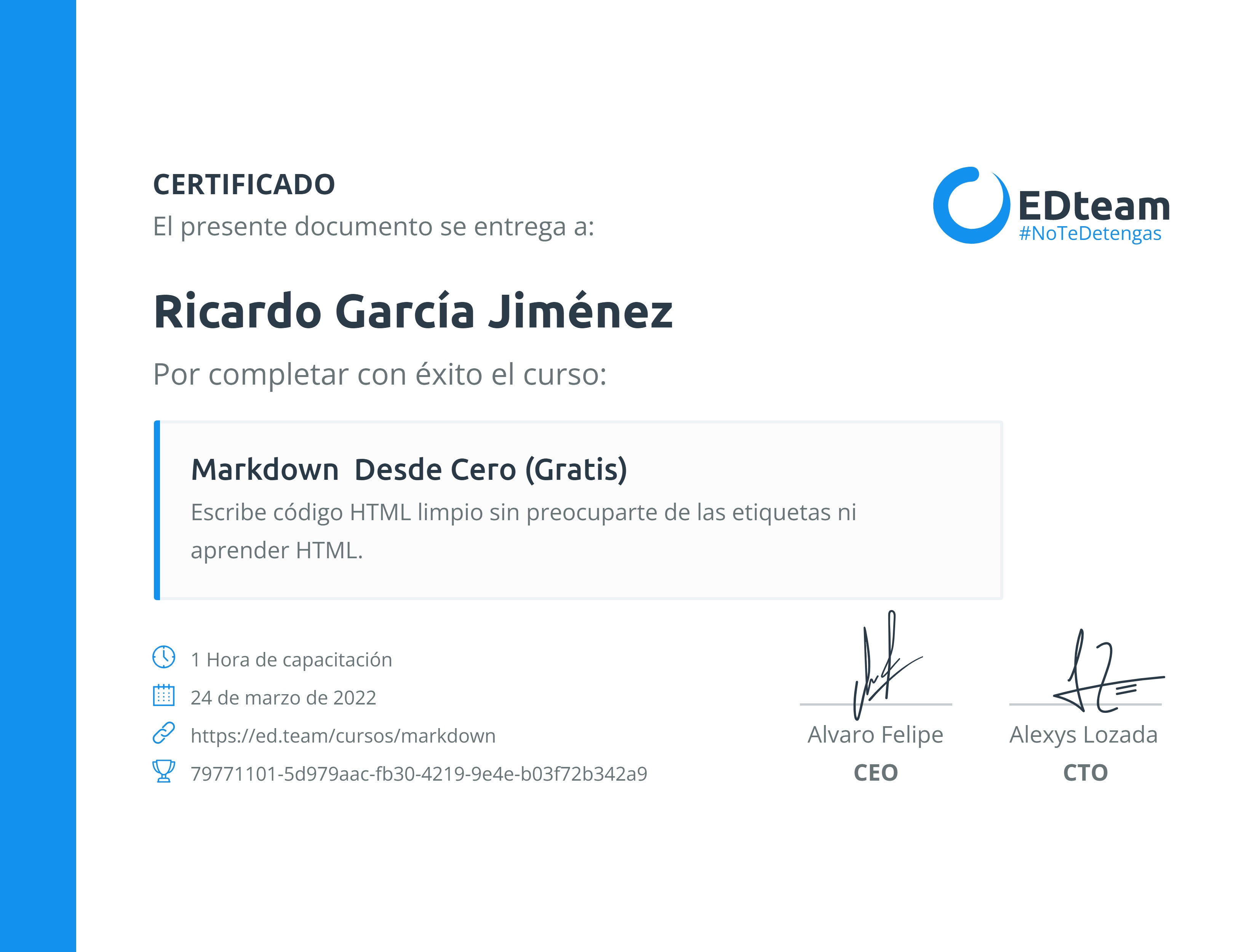 Certificado