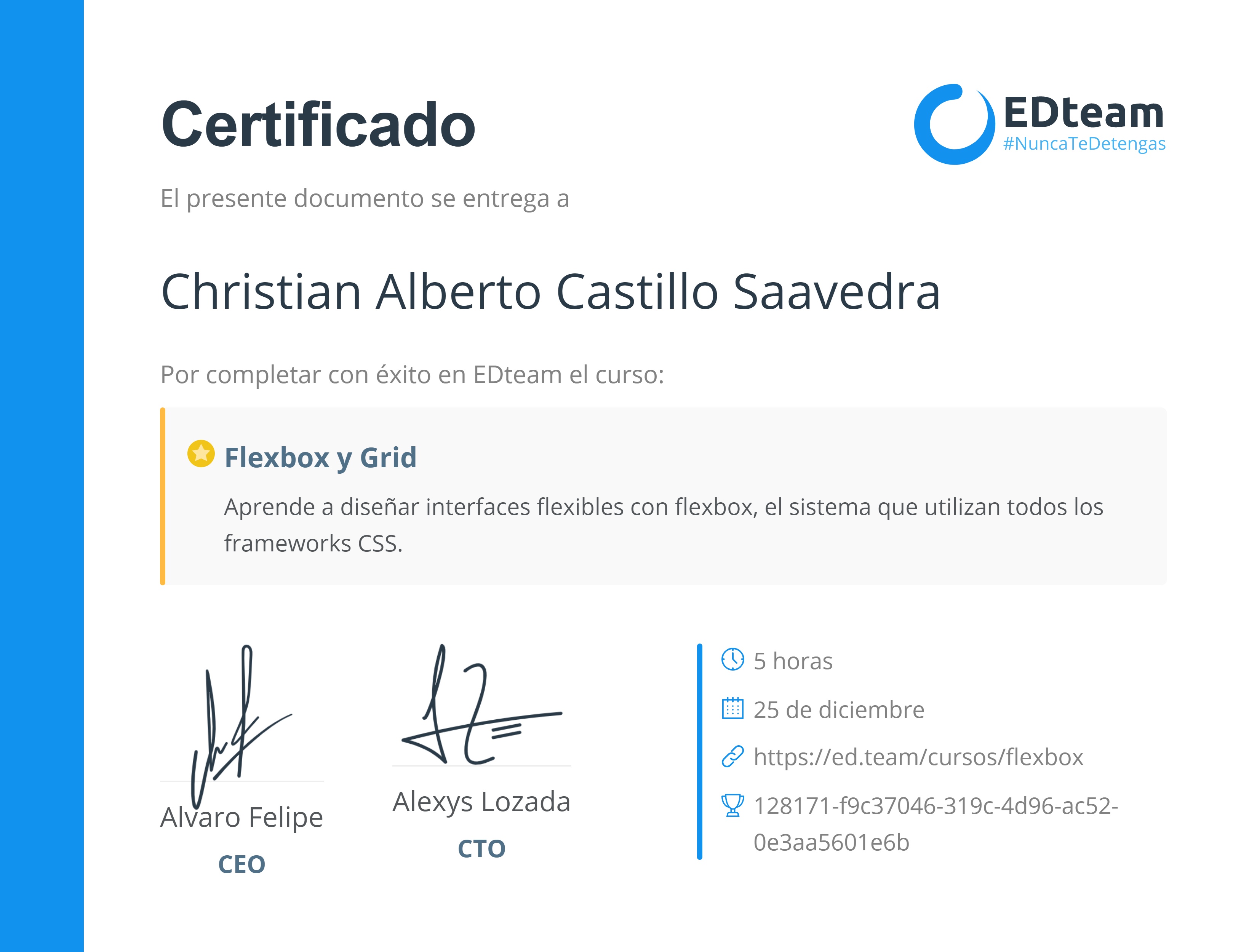 Certificado de curso