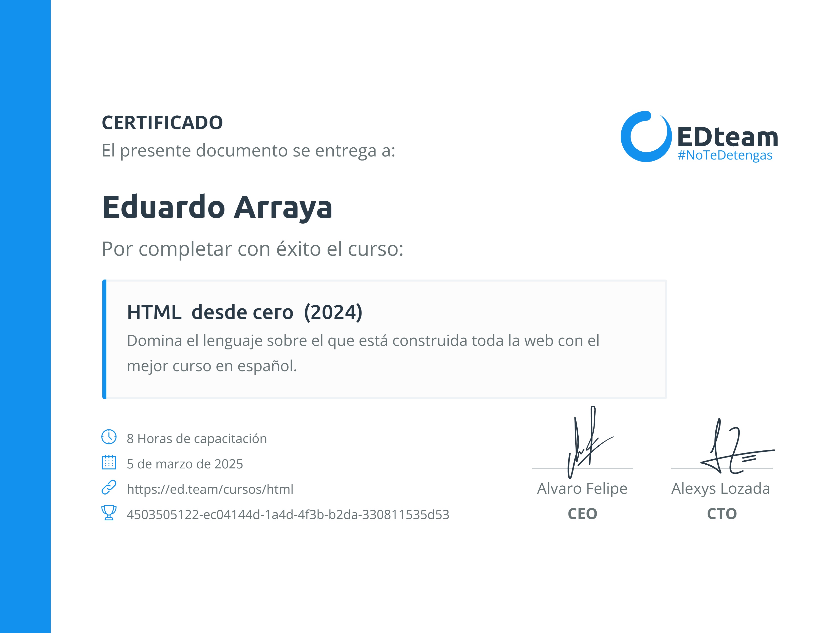 Certificado