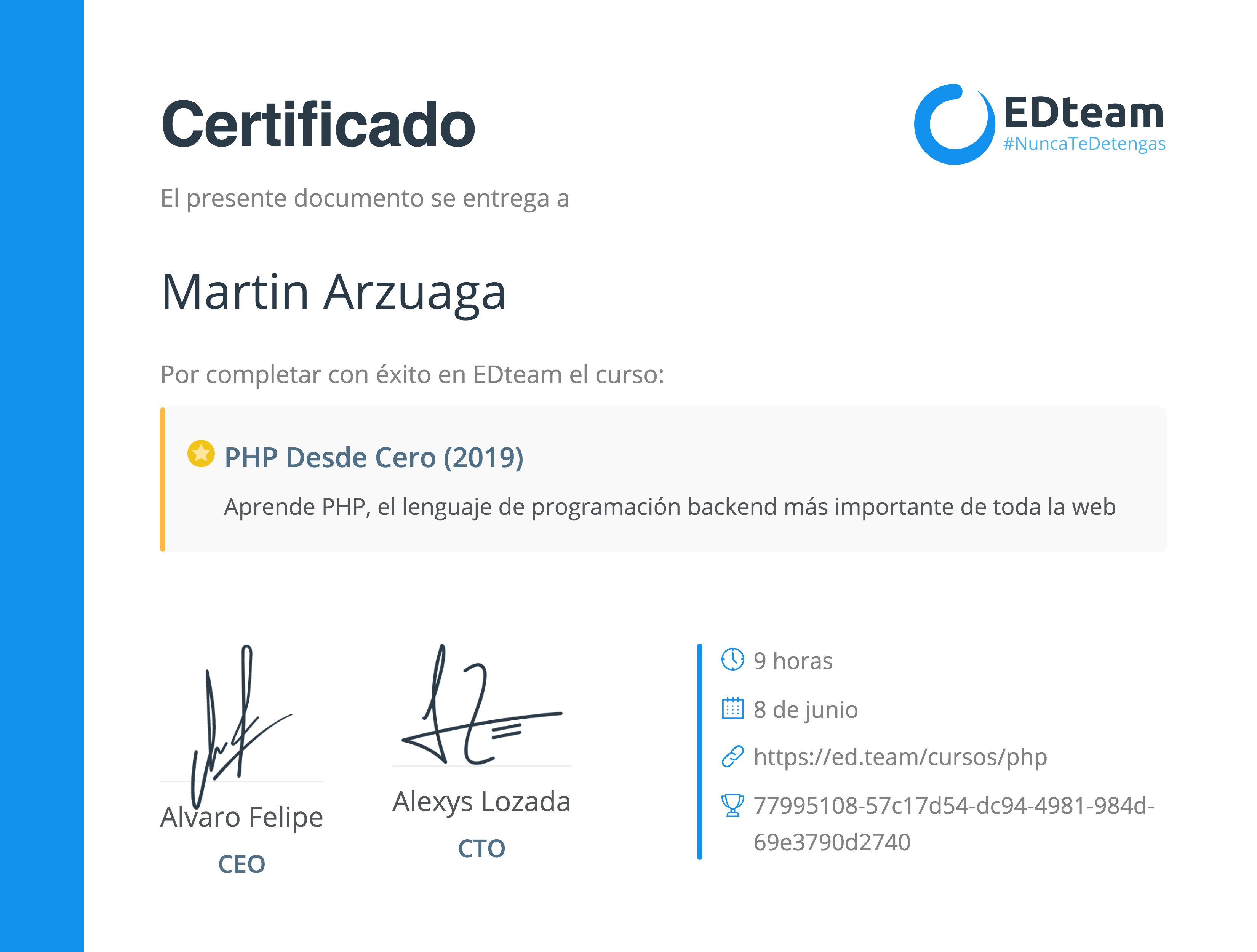 Certificado