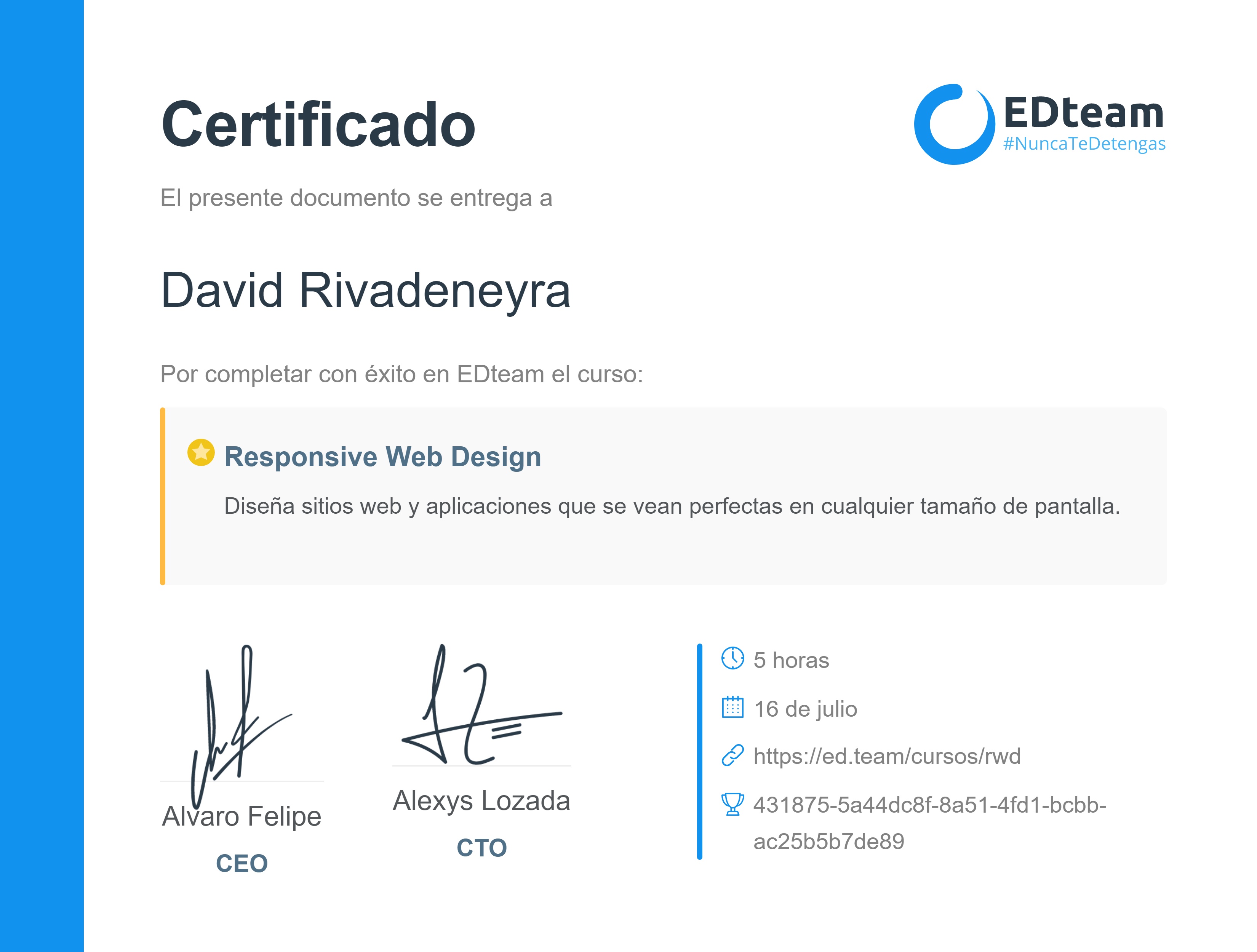 Certificado