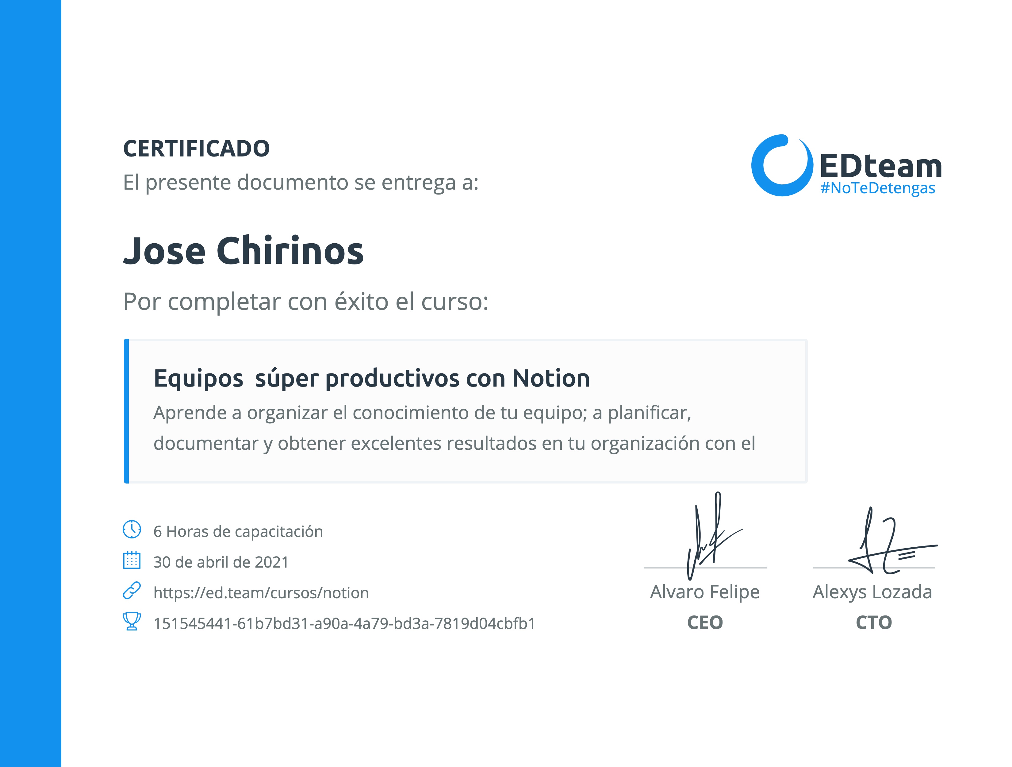 Certificado