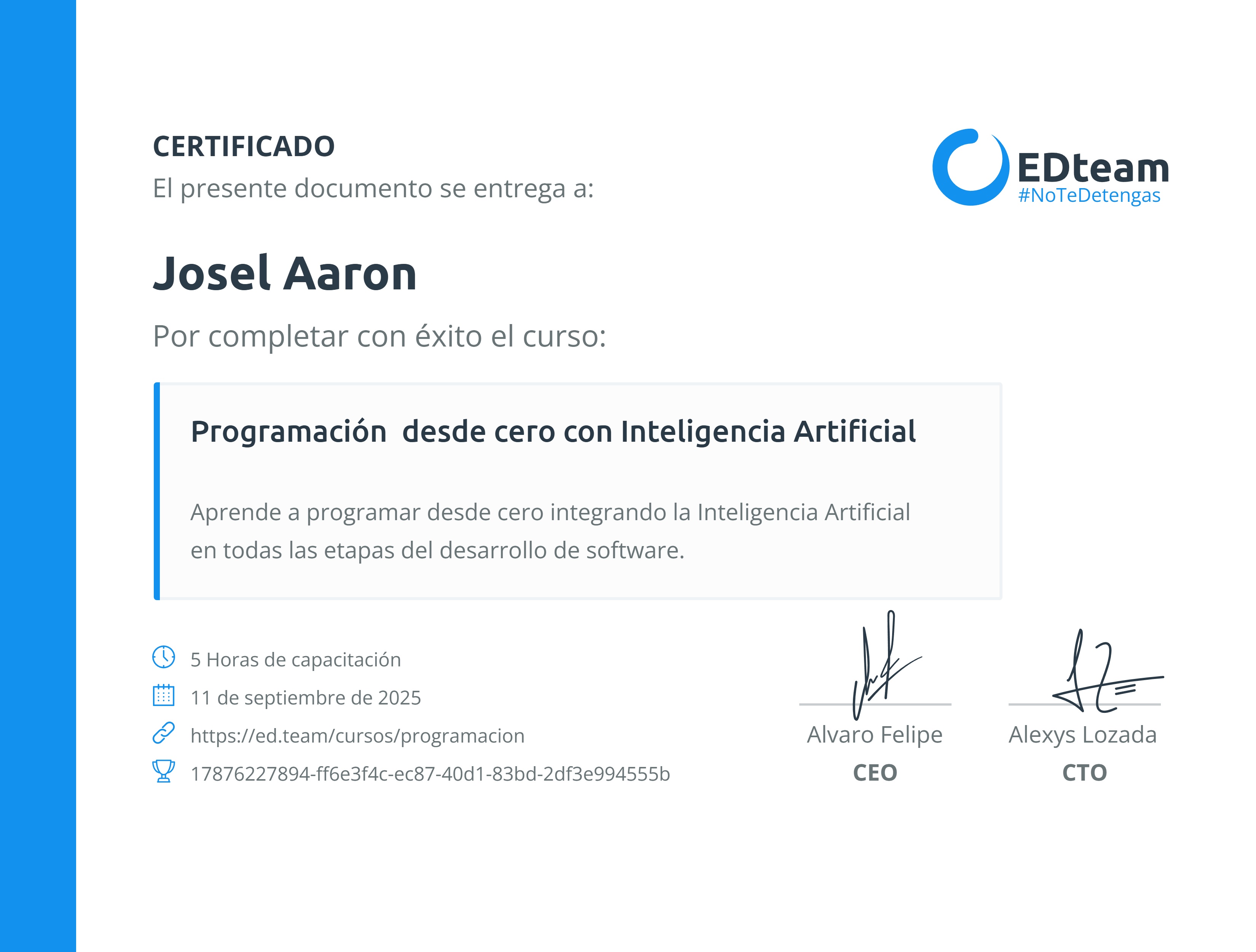 Certificado