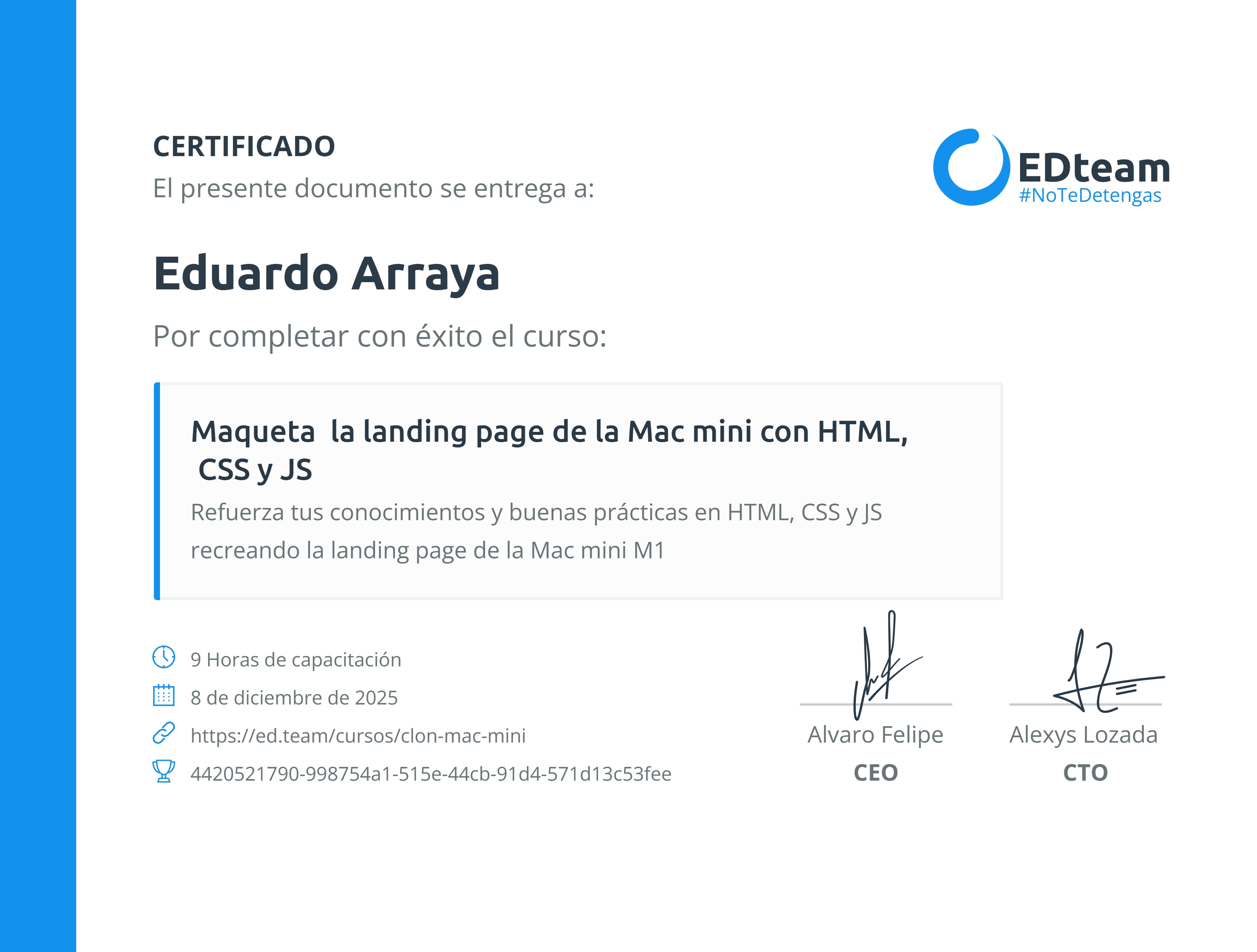 Certificado
