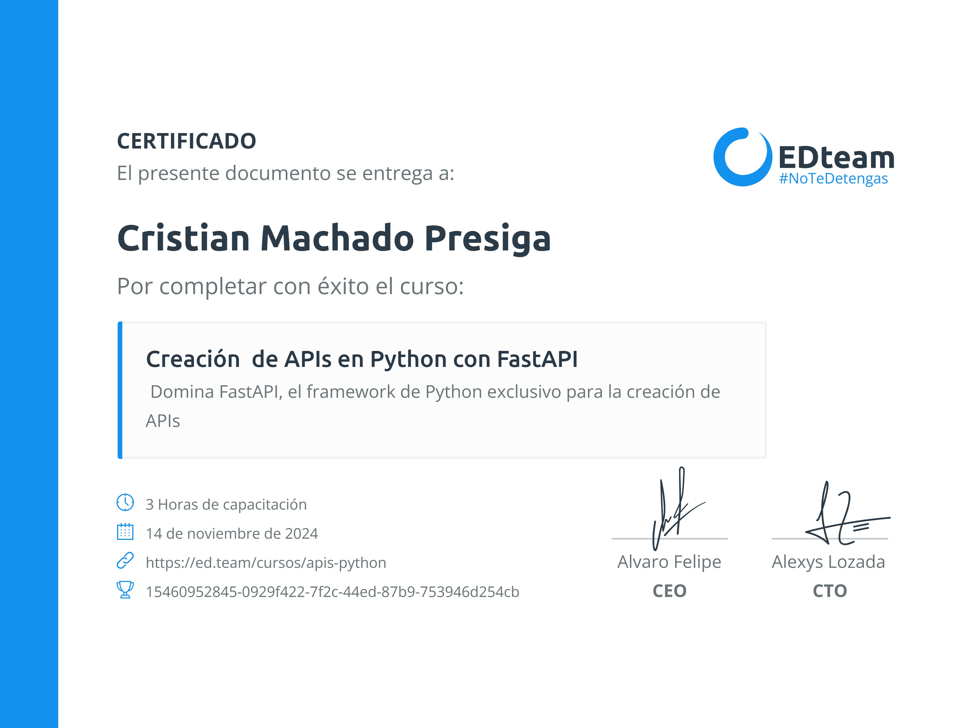 Certificado
