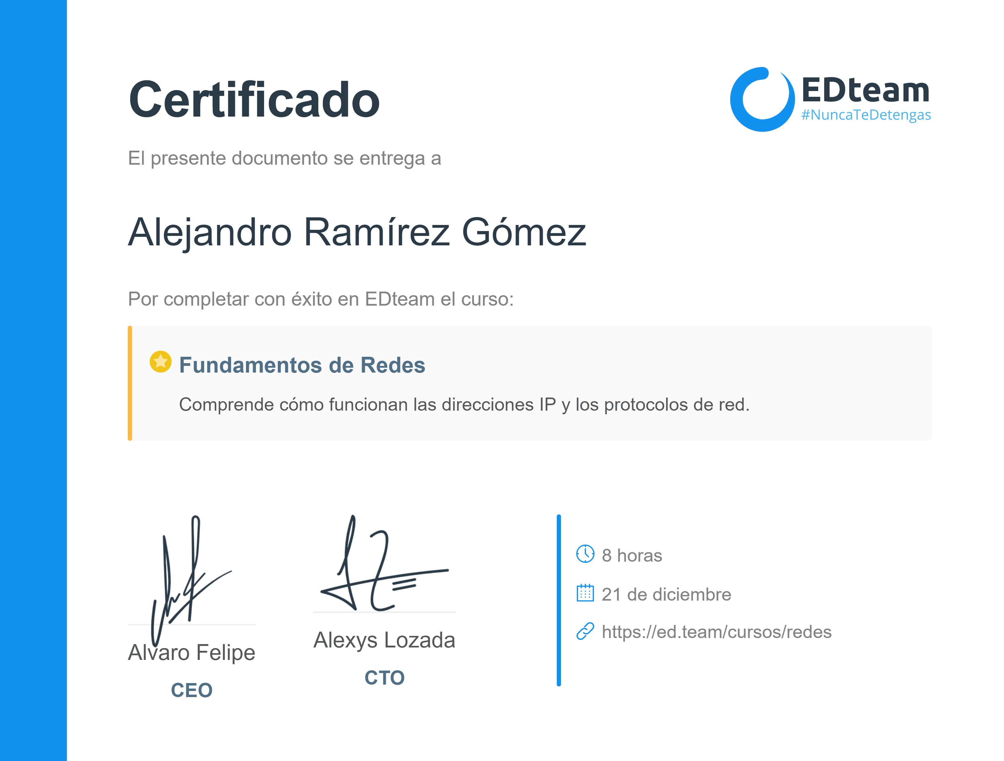 Certificado