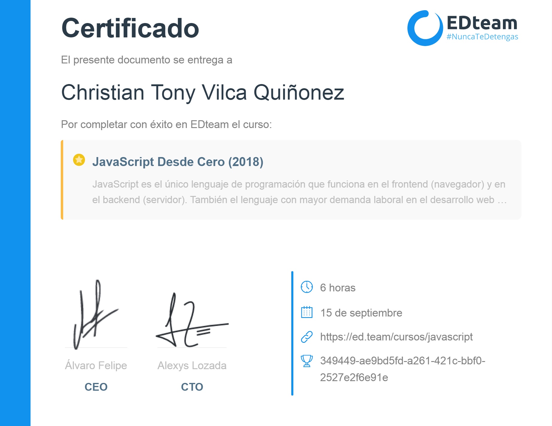 Certificado