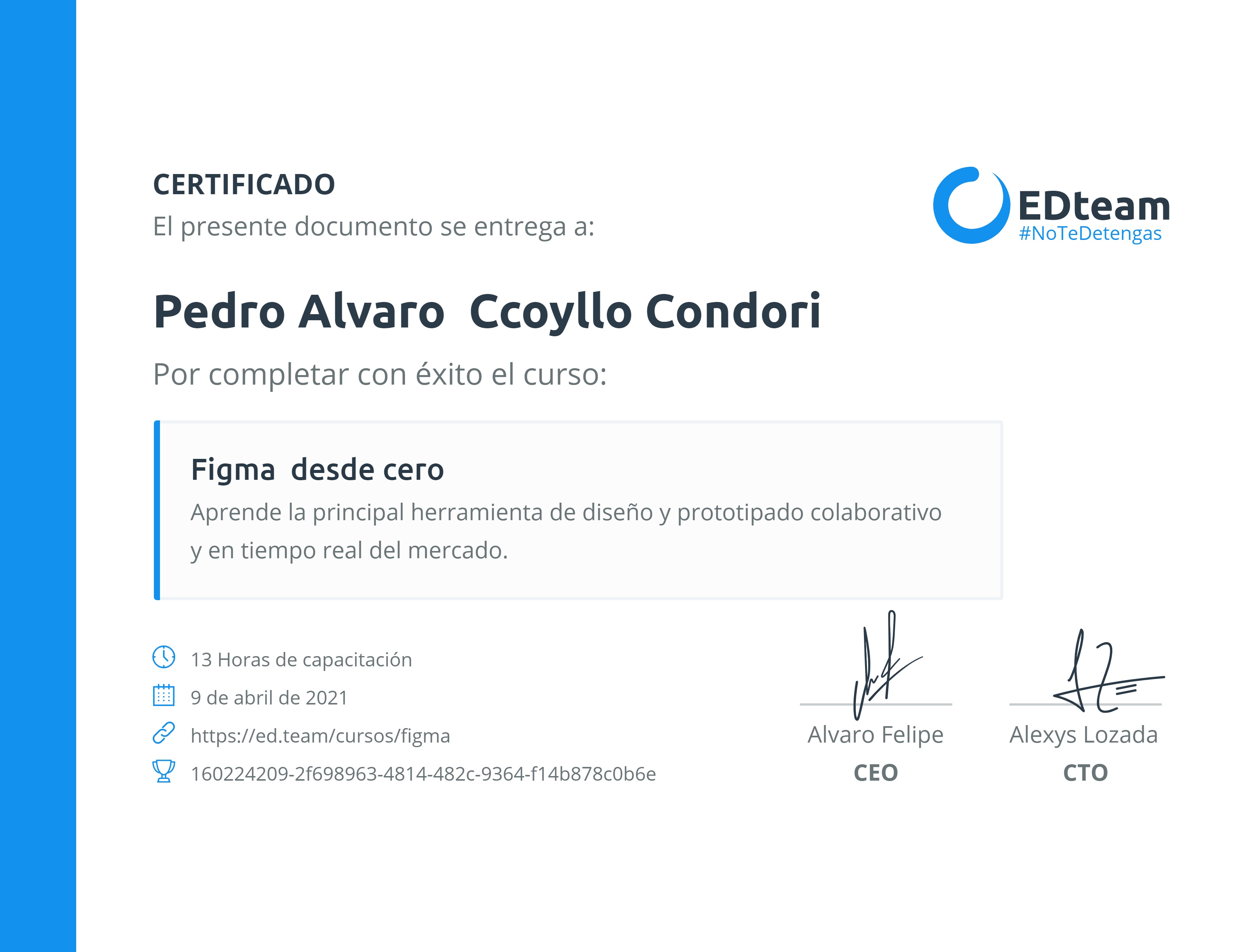 Certificado de curso