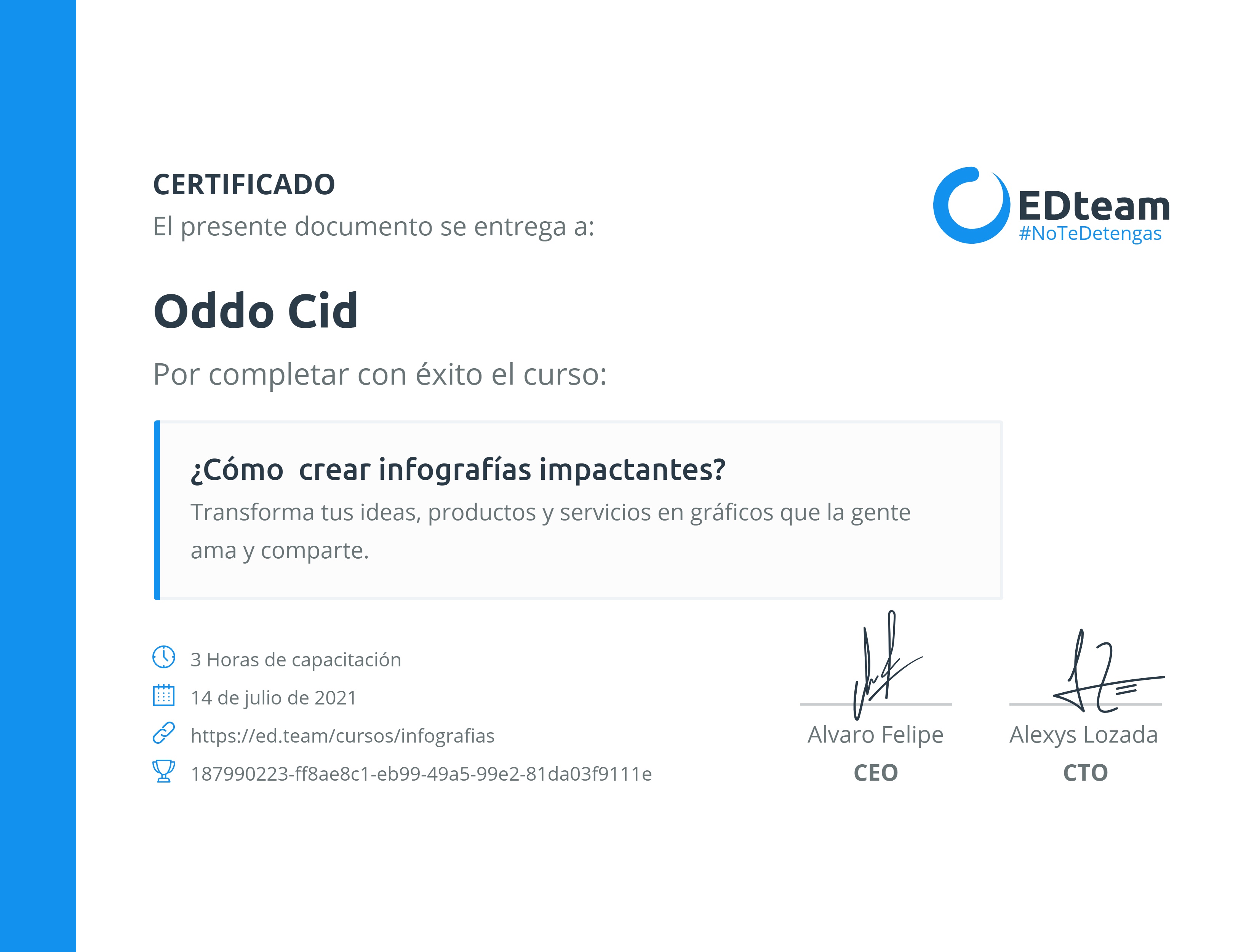 Certificado de curso