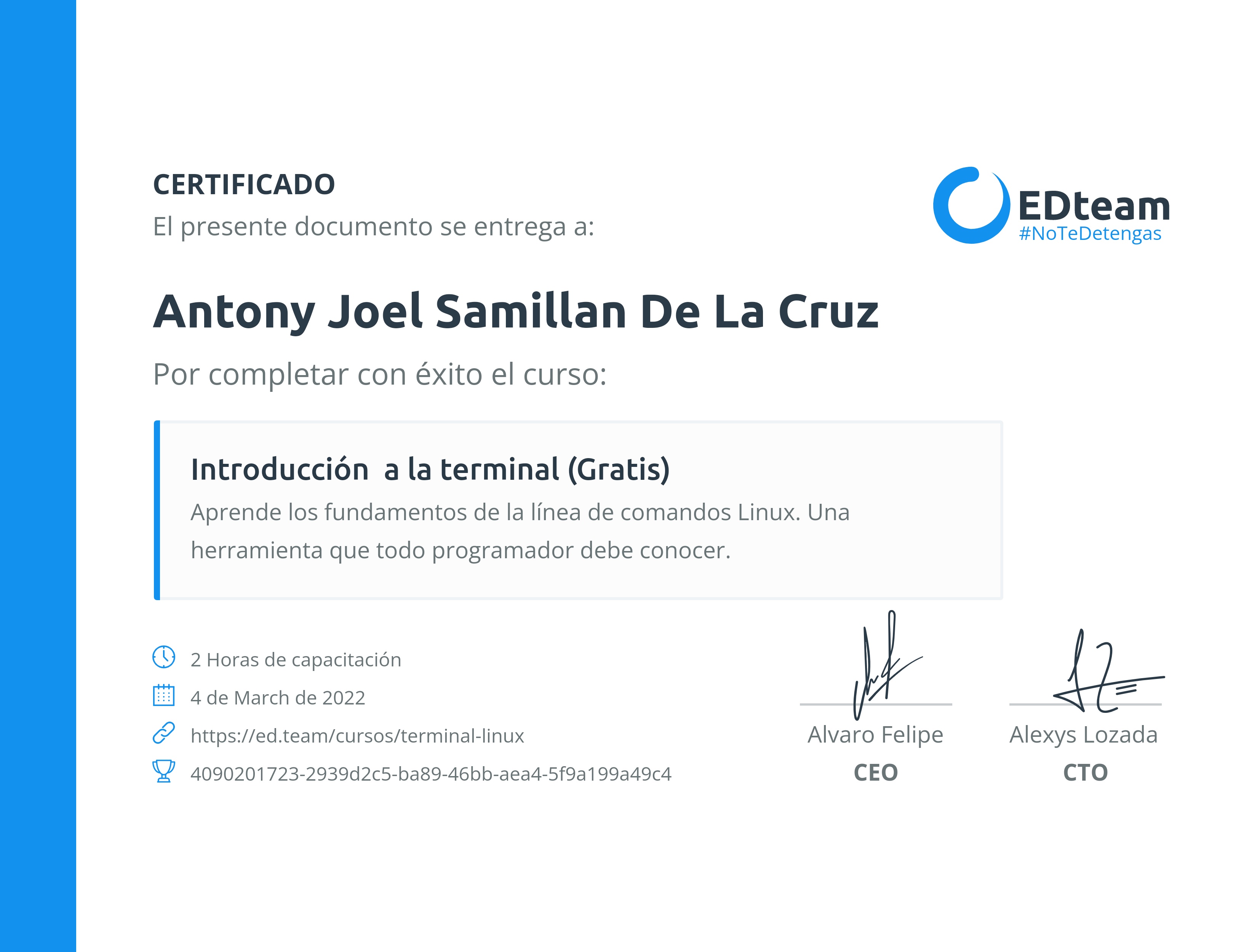 Certificado