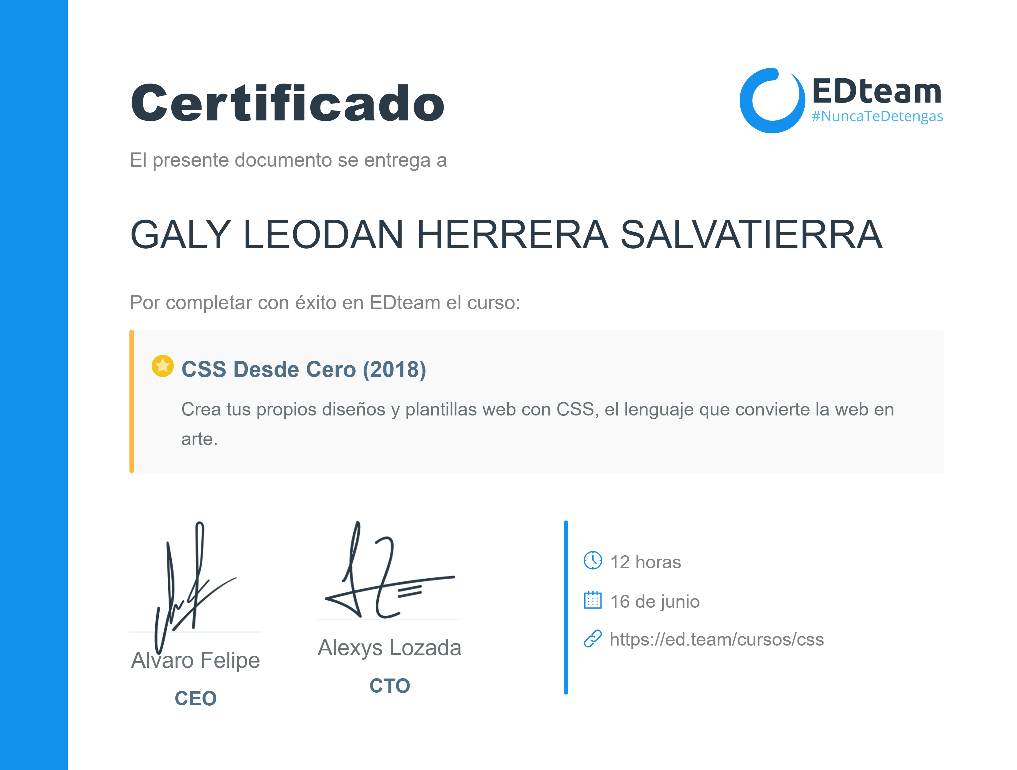 Certificado
