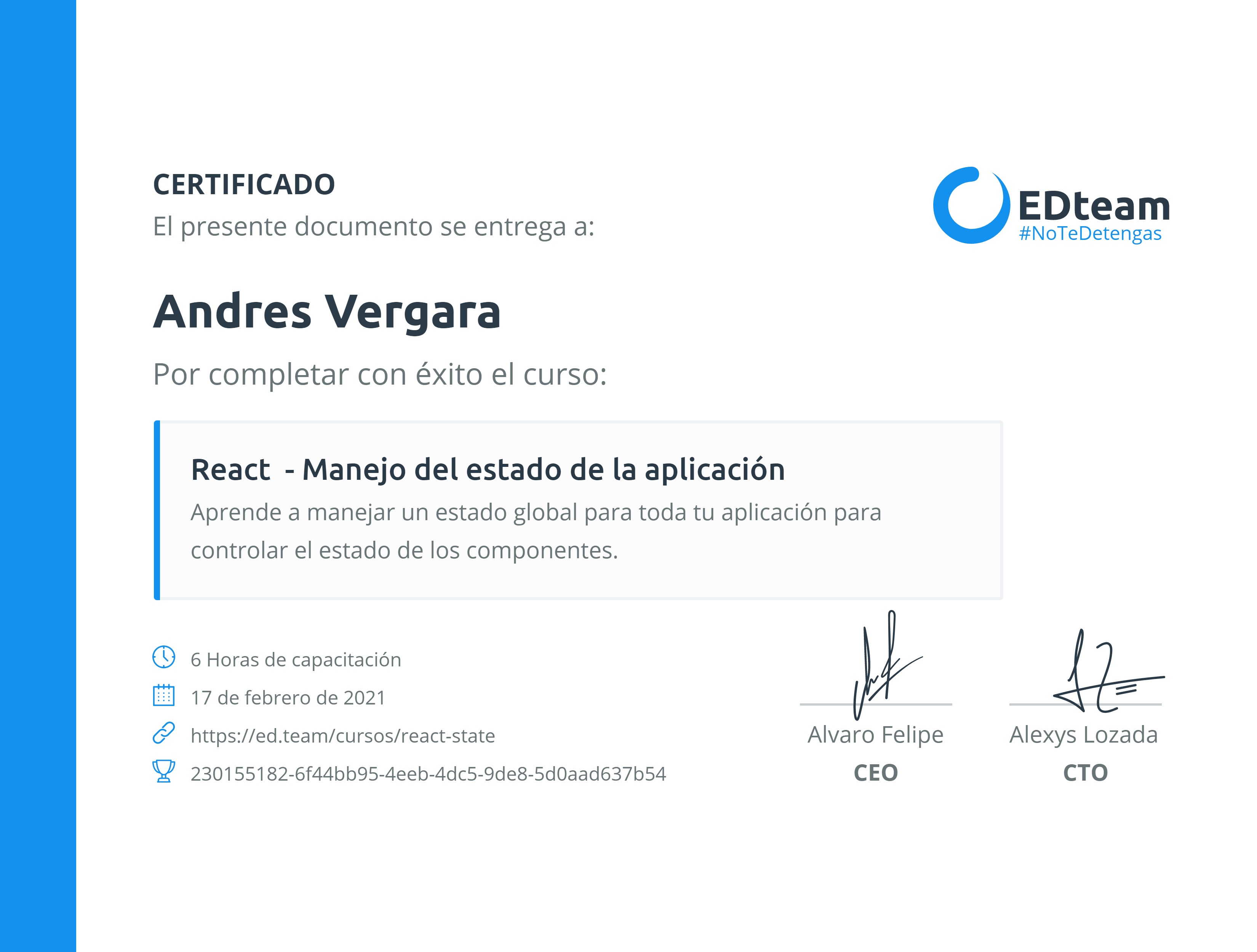 Certificado