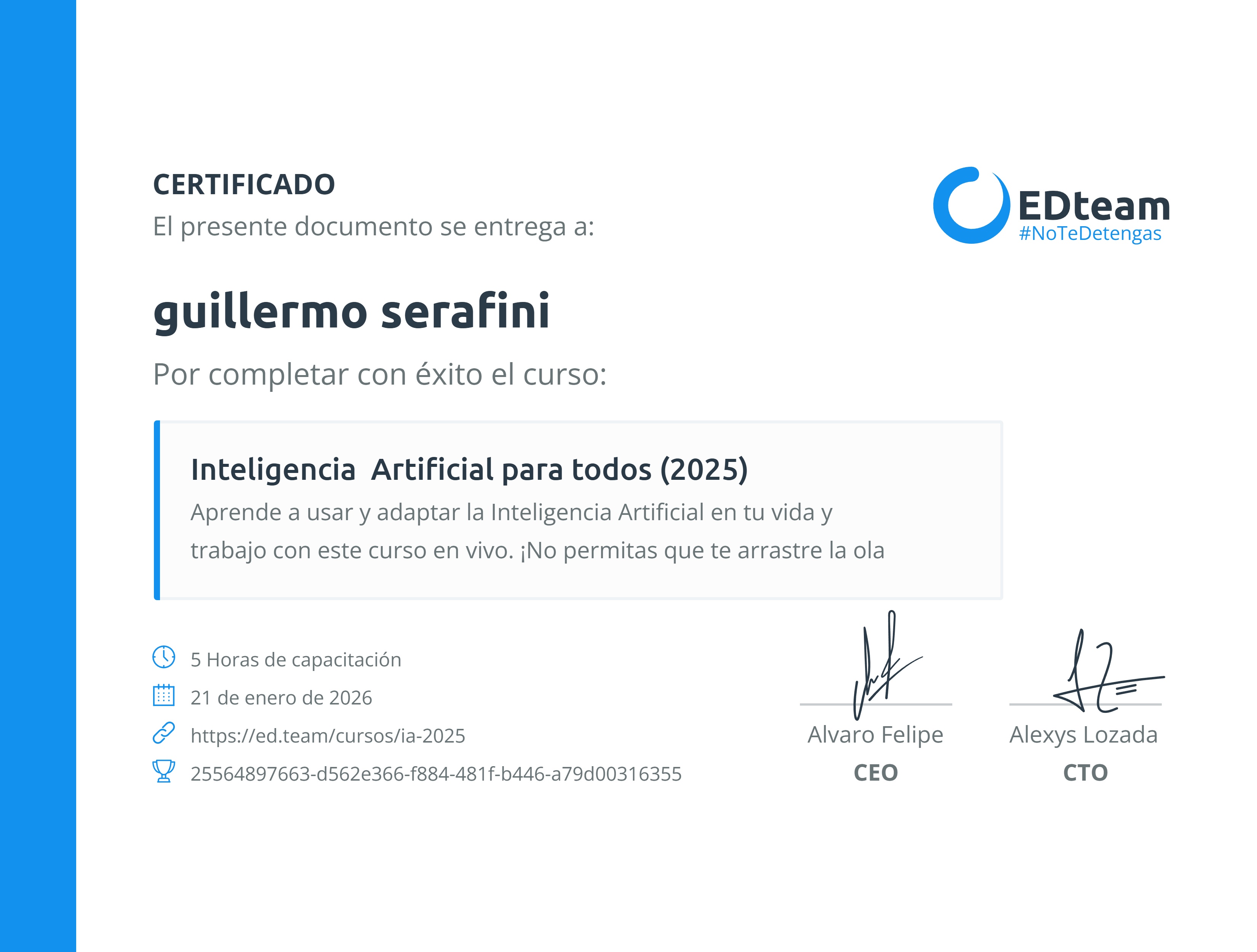 Certificado