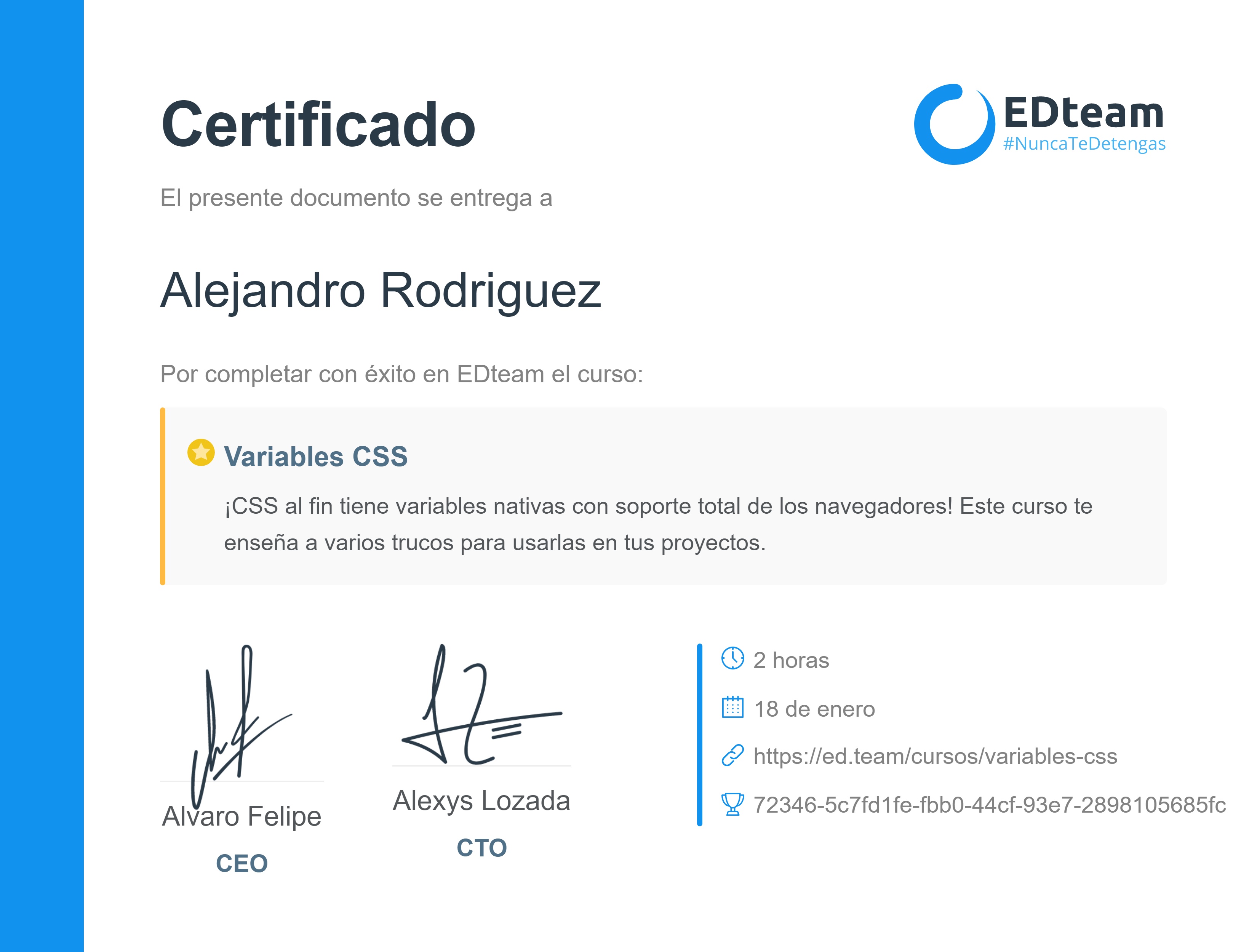 Certificado