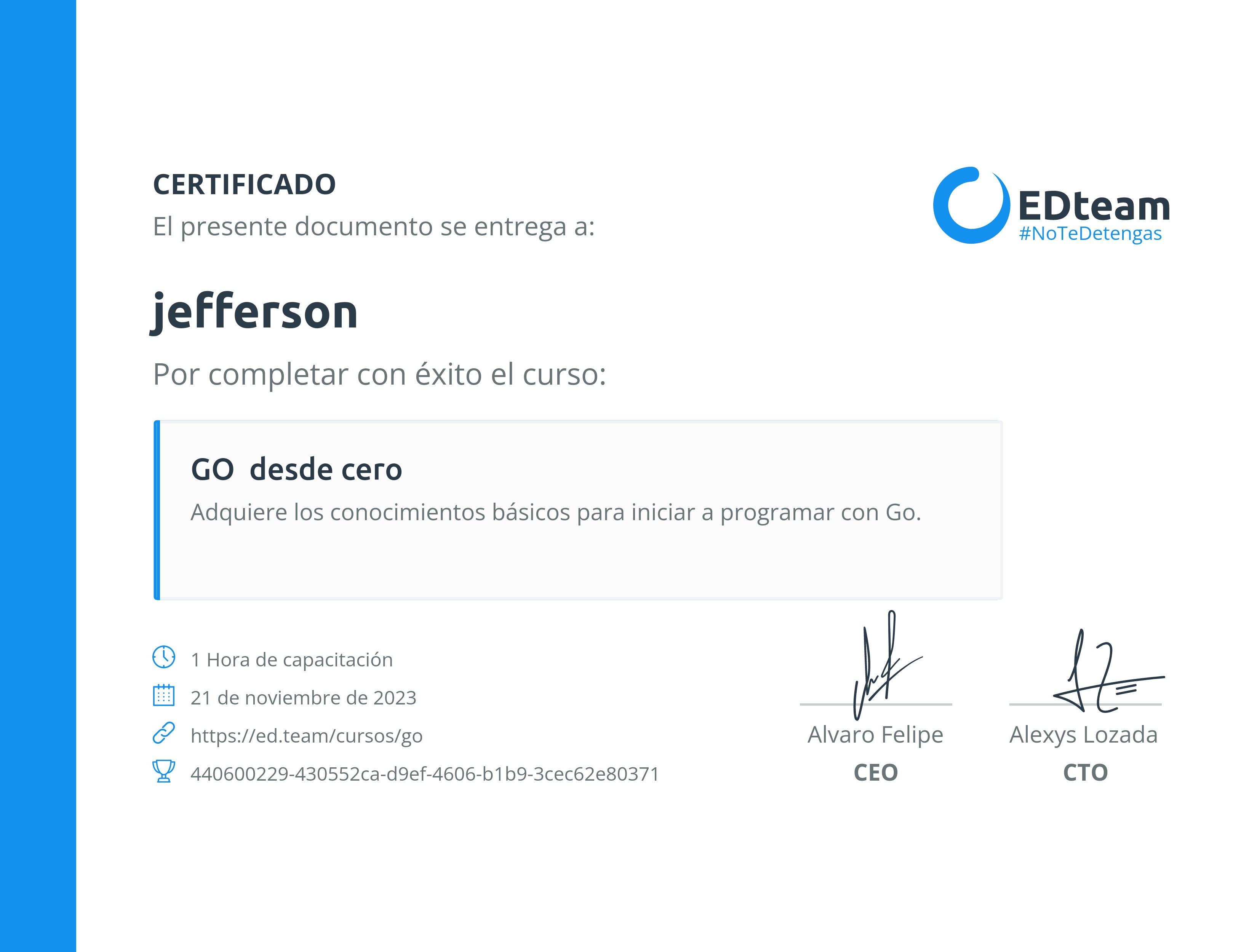 Certificado