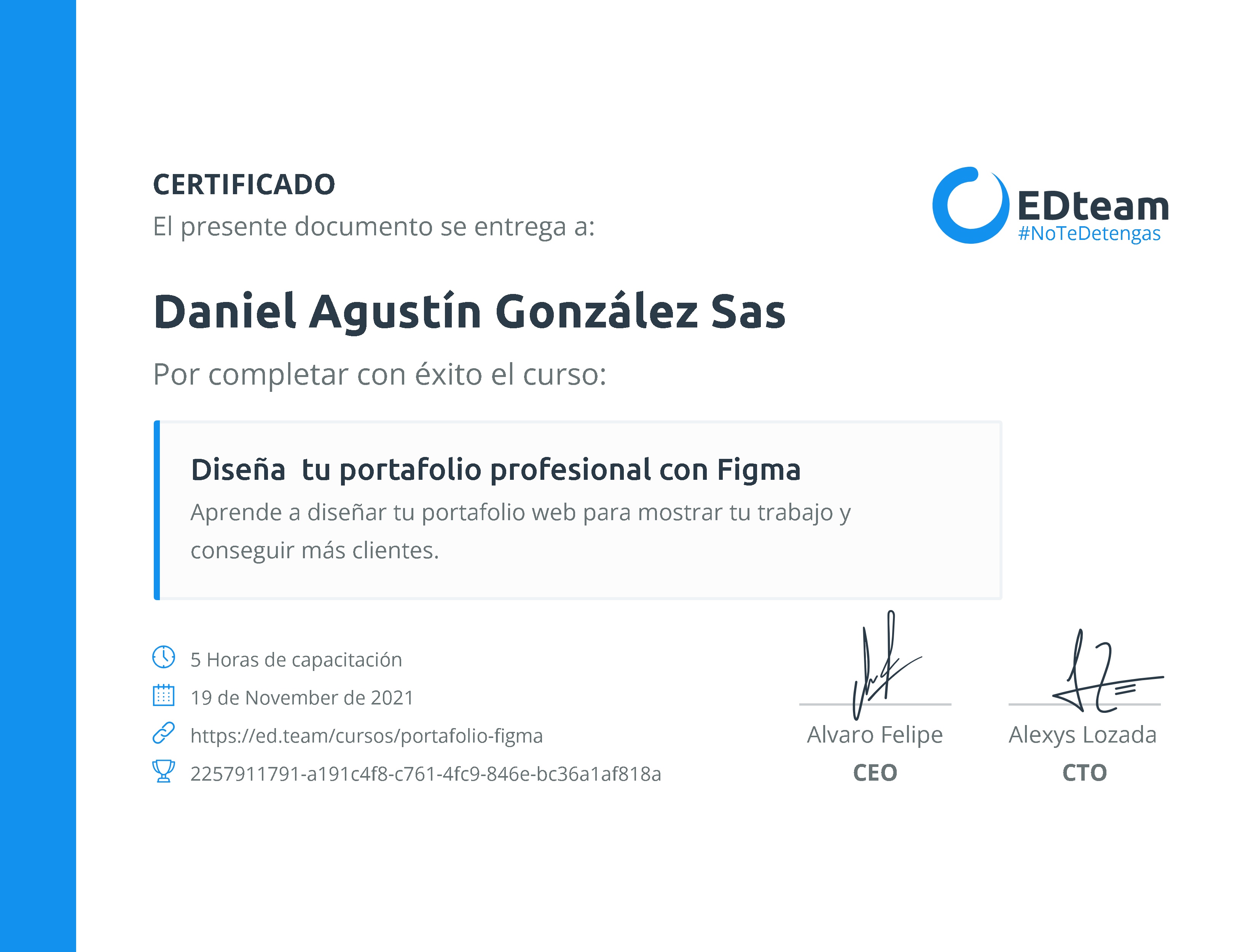 Certificado de curso