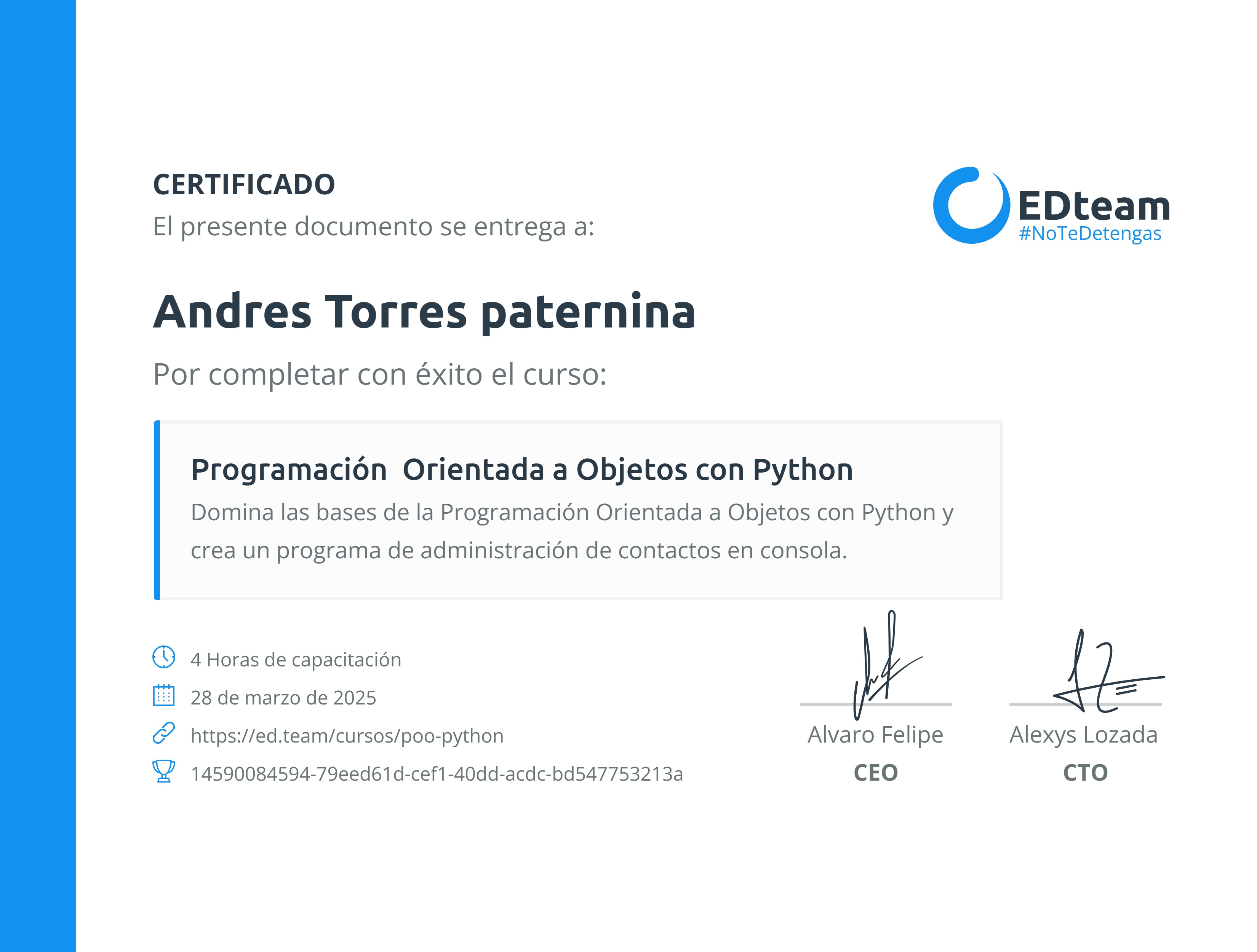 Certificado