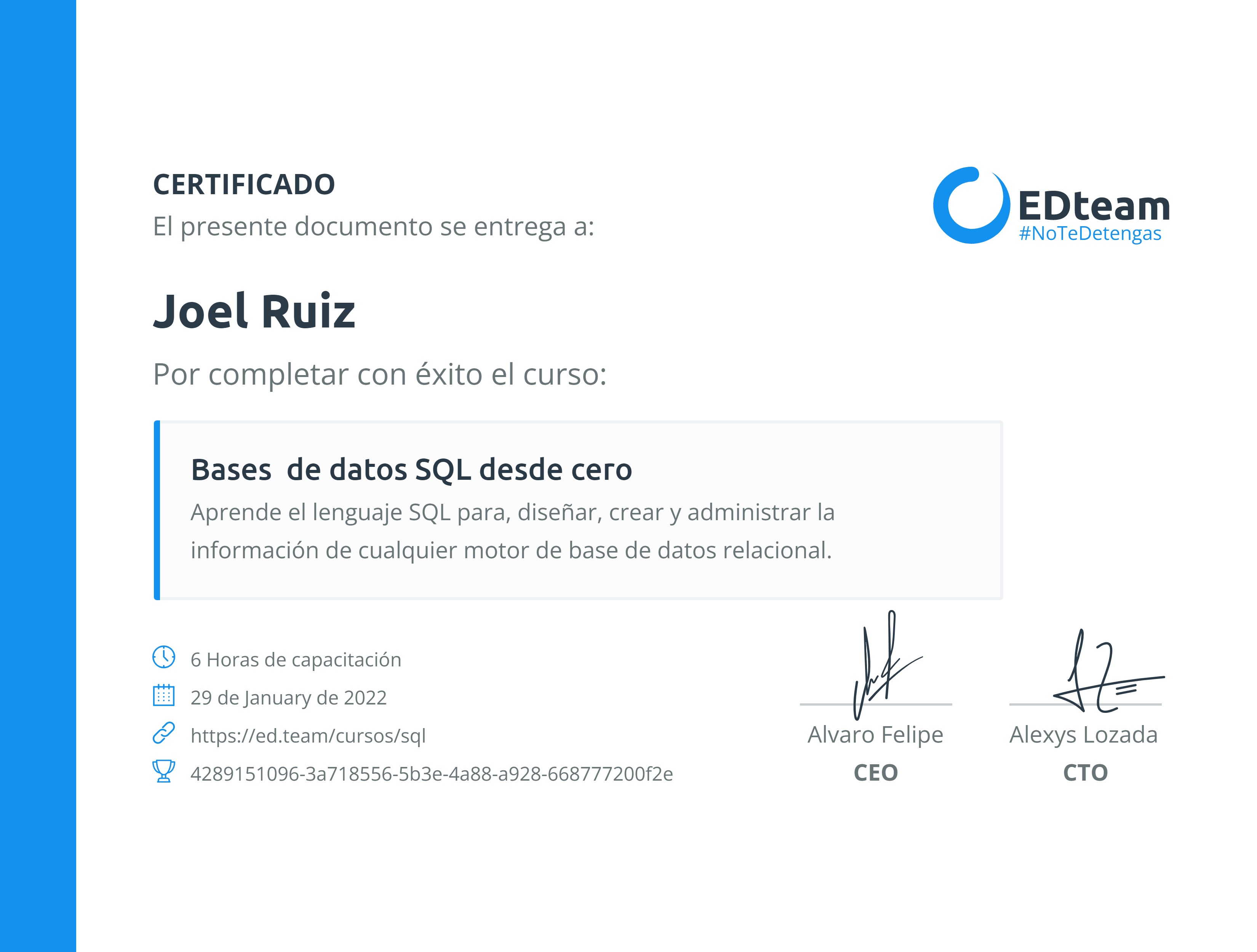 Certificado