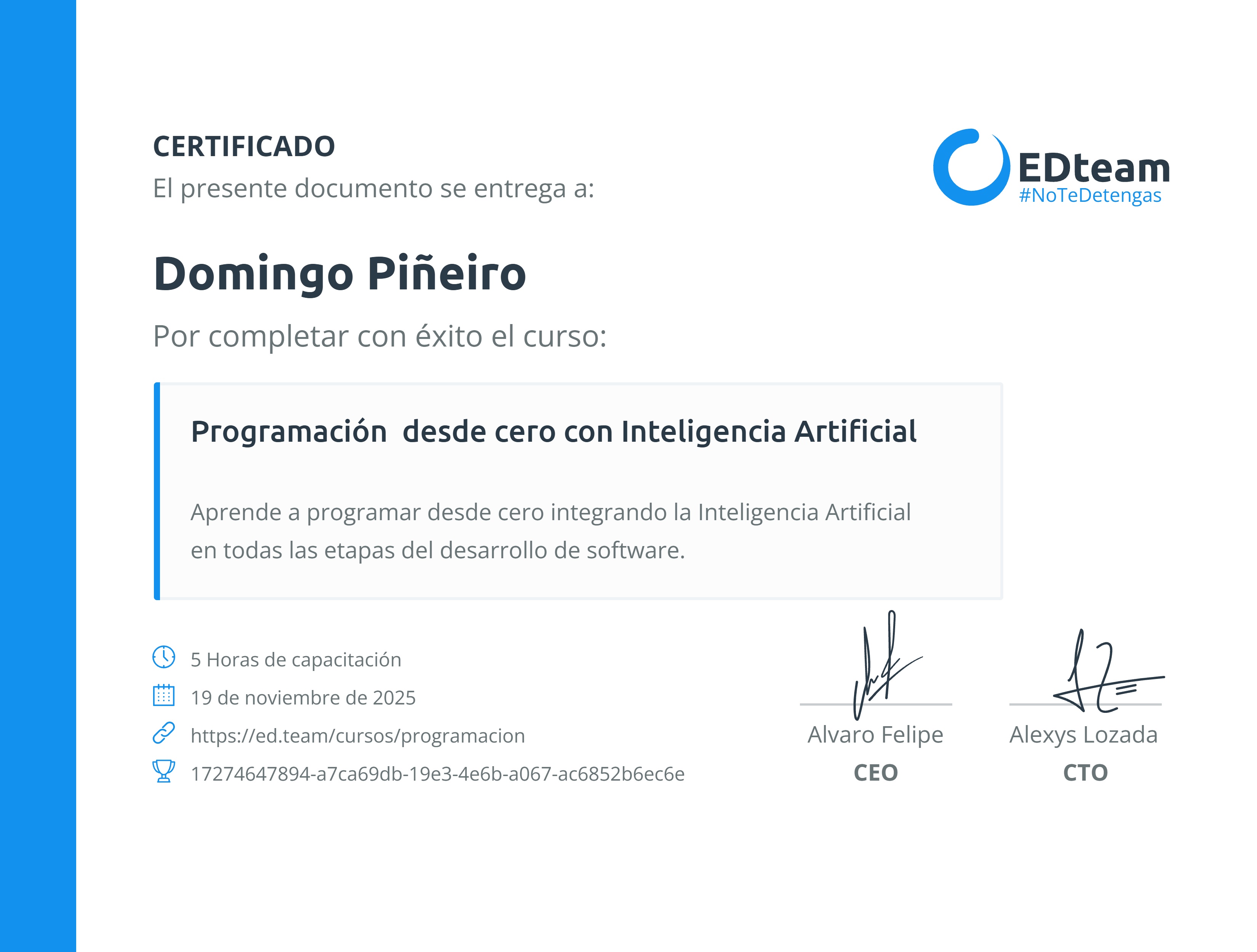 Certificado