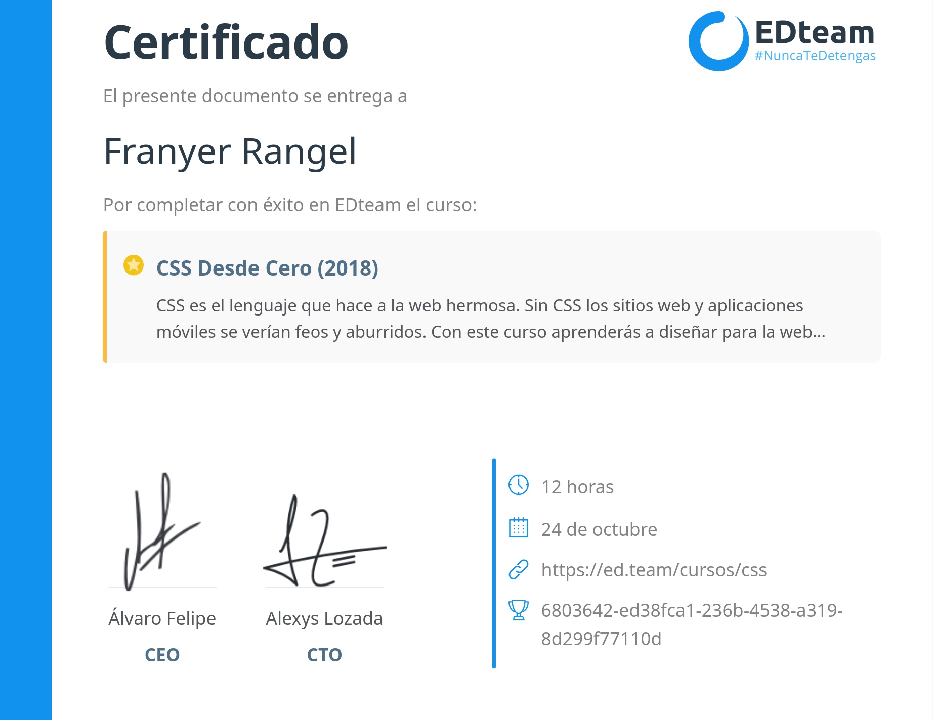 Certificado