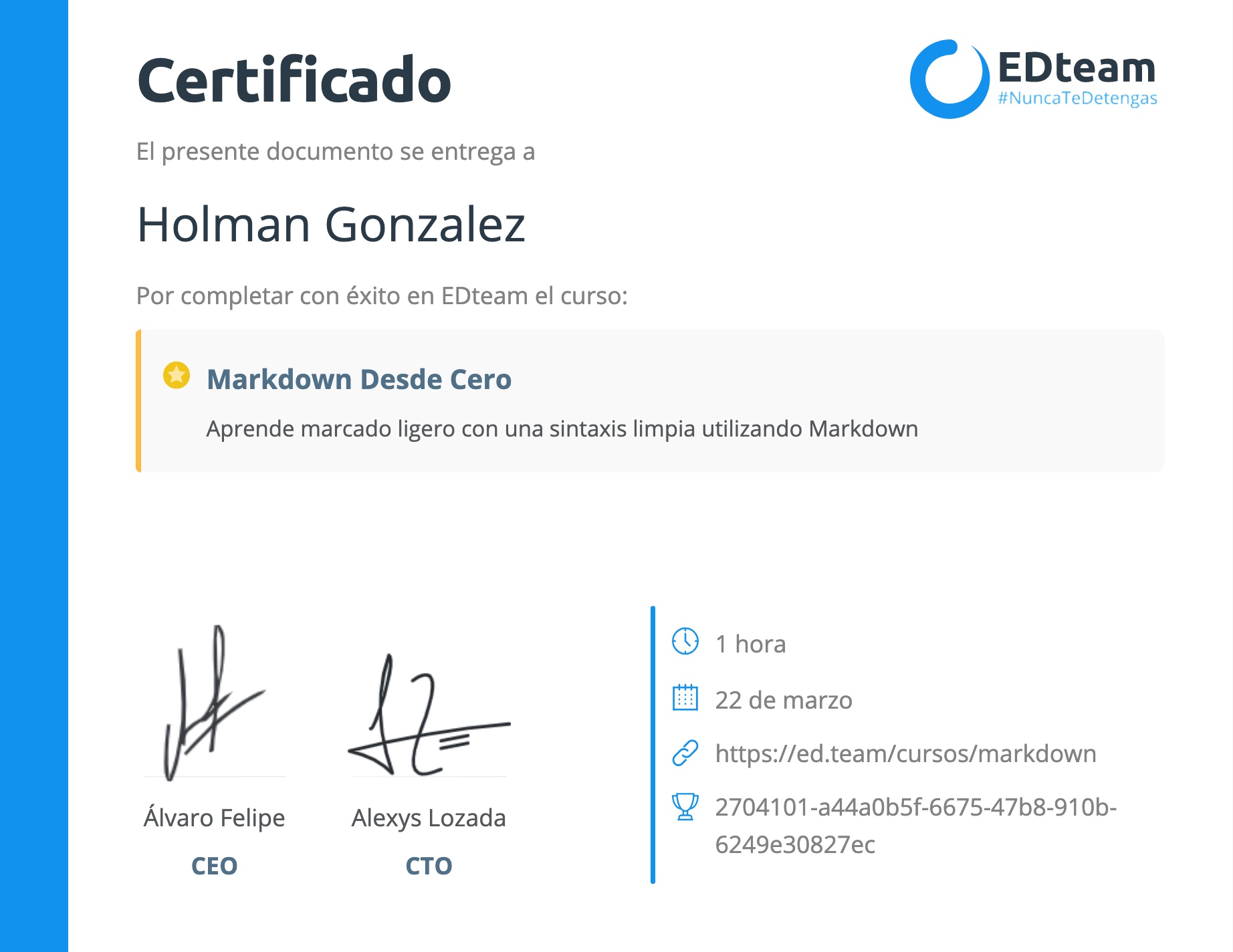 Certificado