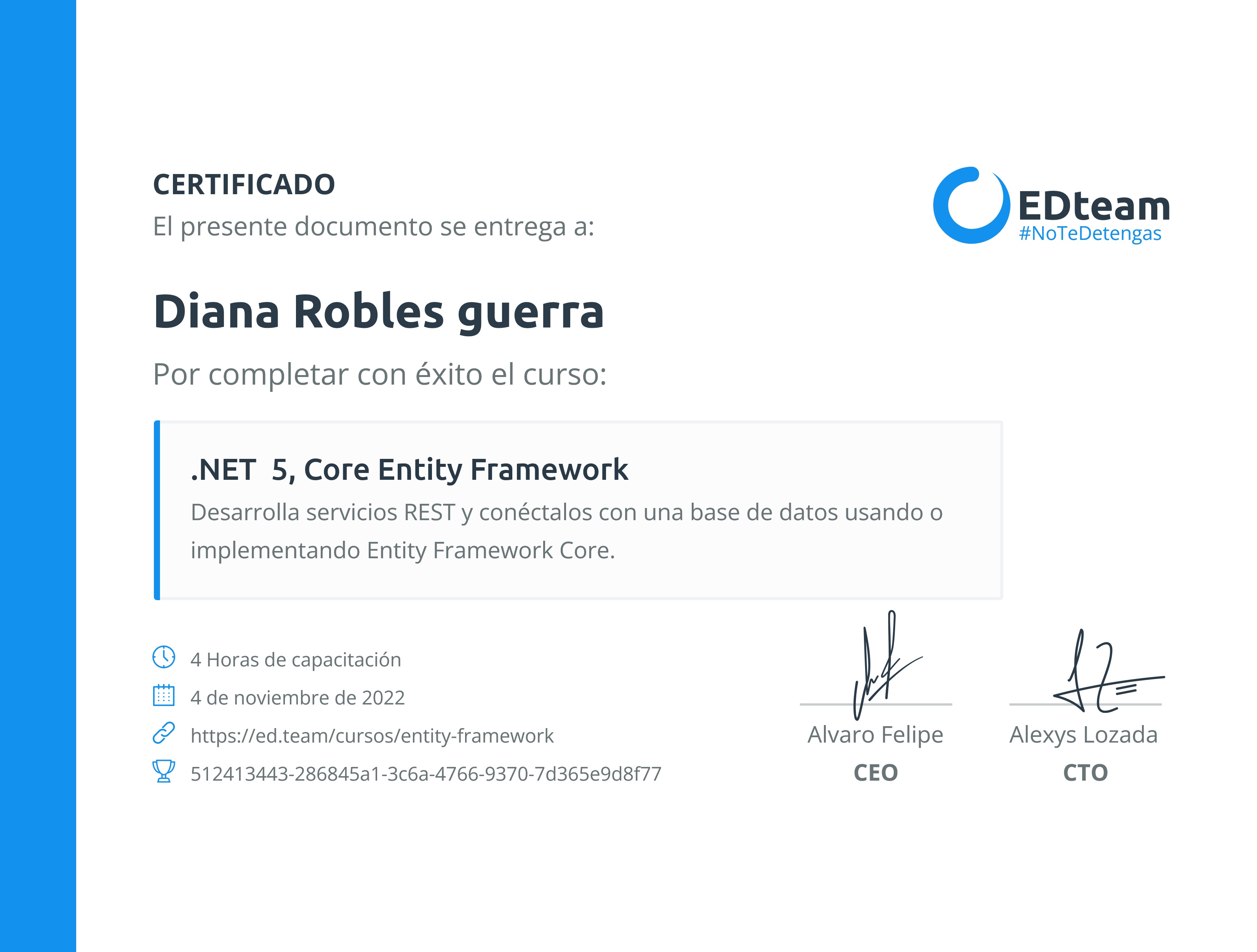 Certificado de curso