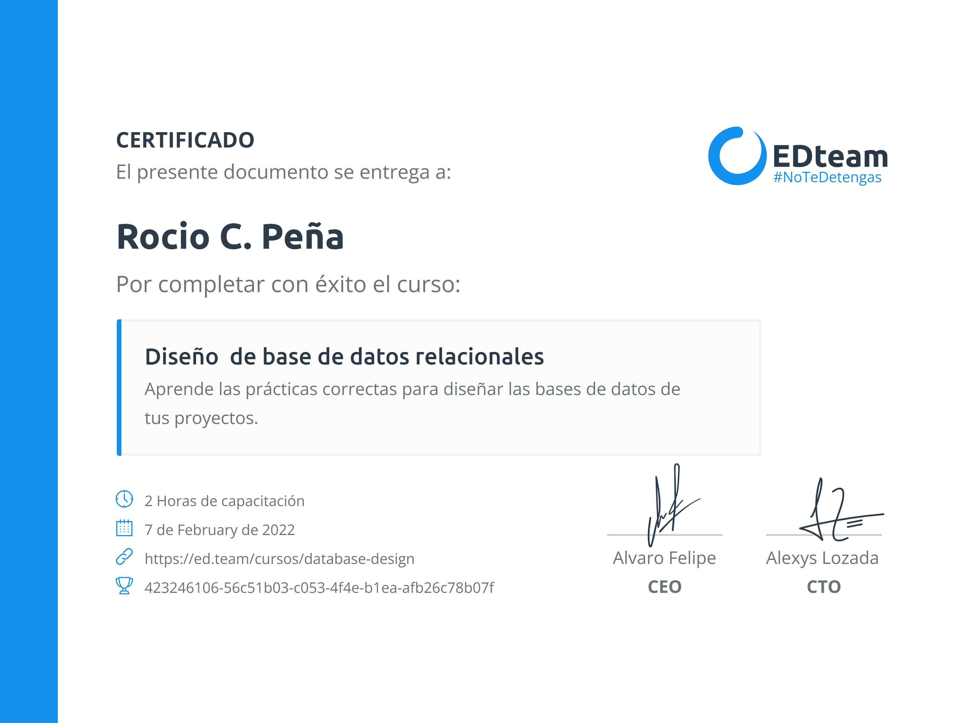 Certificado de curso