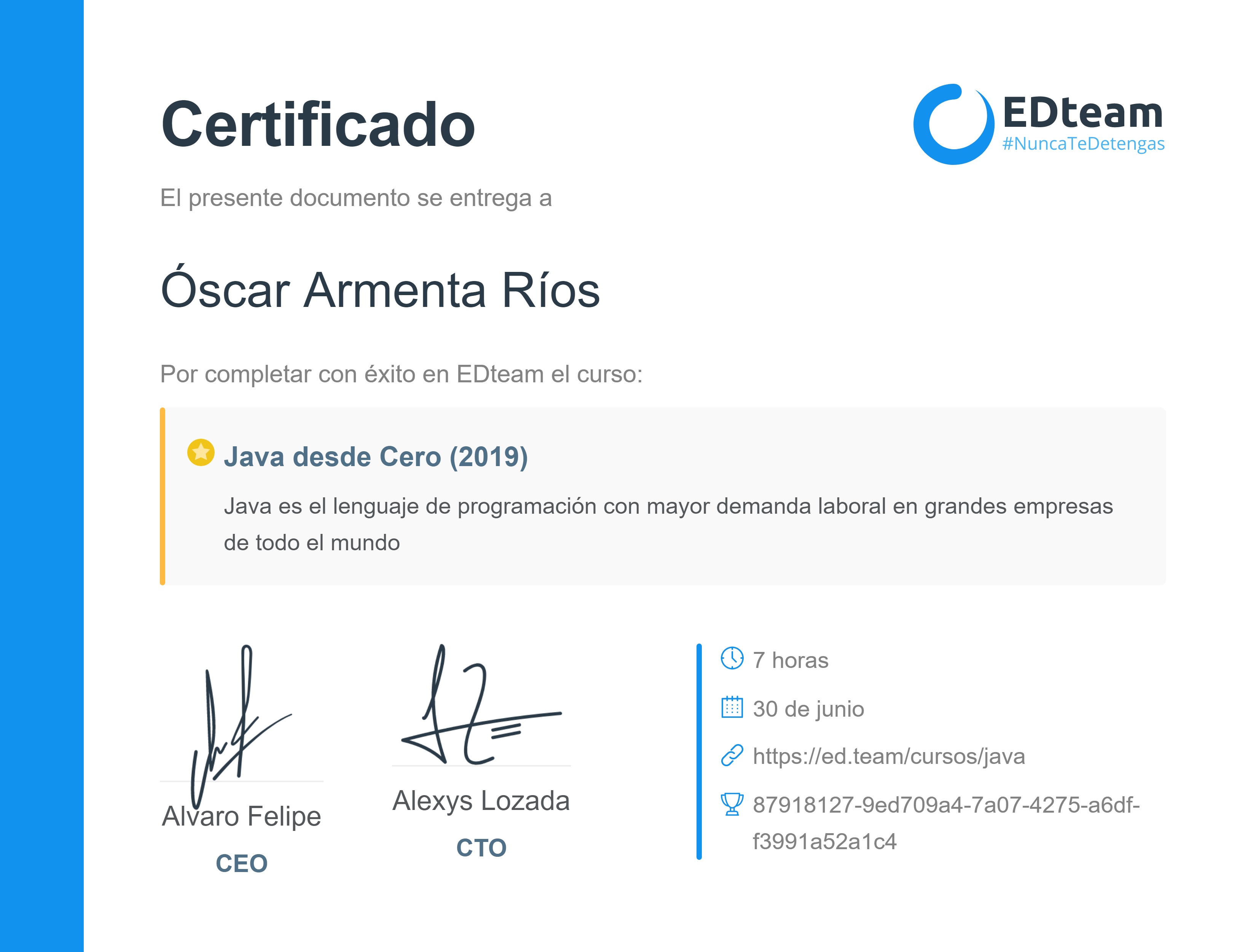 Certificado