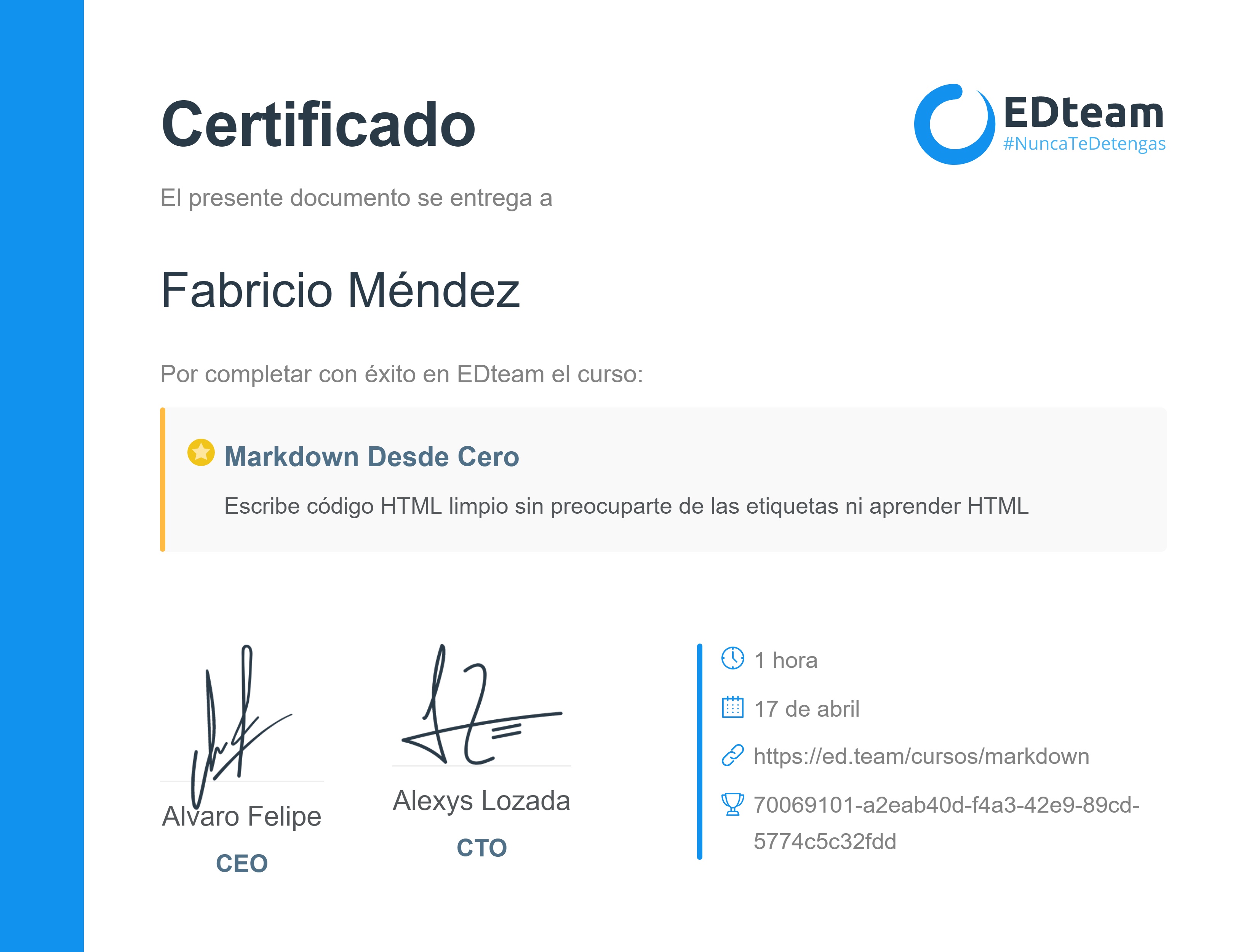 Certificado