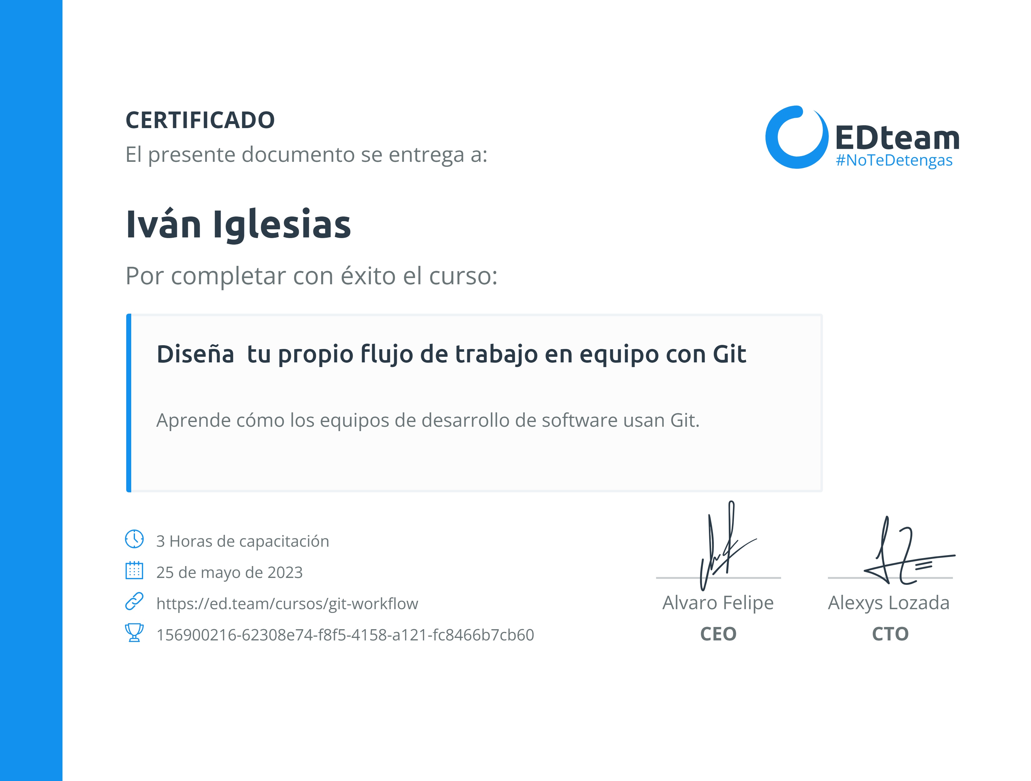 Certificado de curso