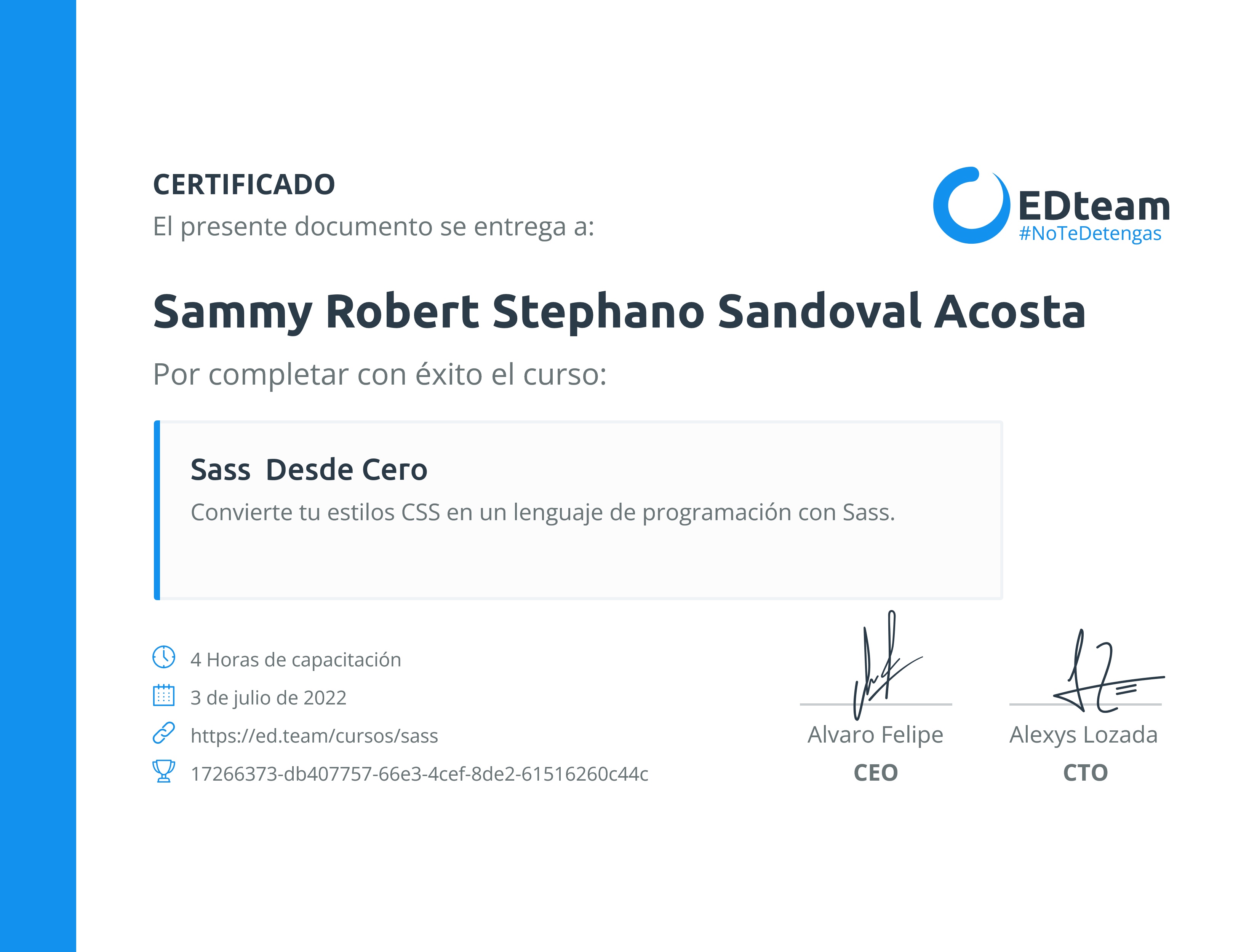 Certificado