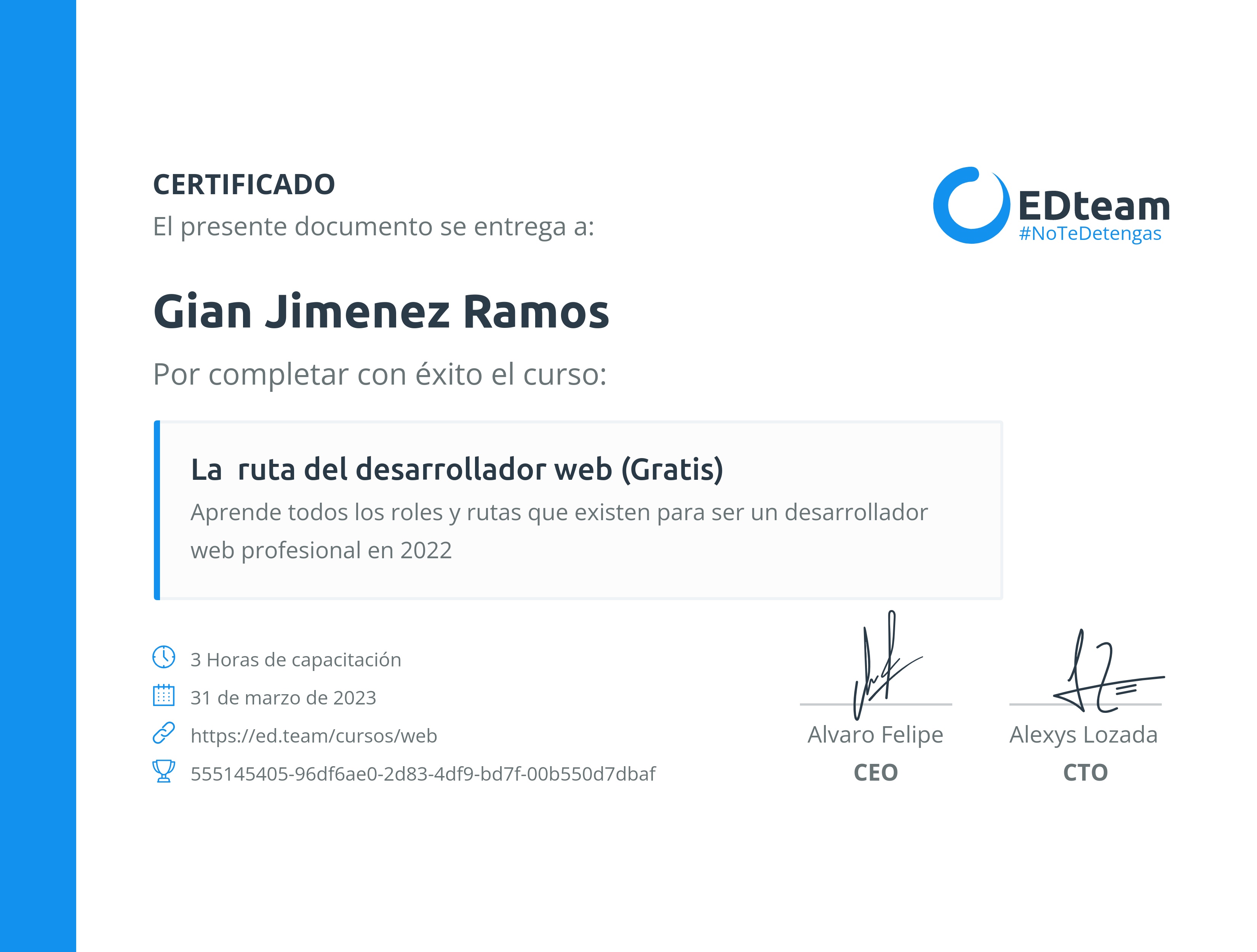 Certificado