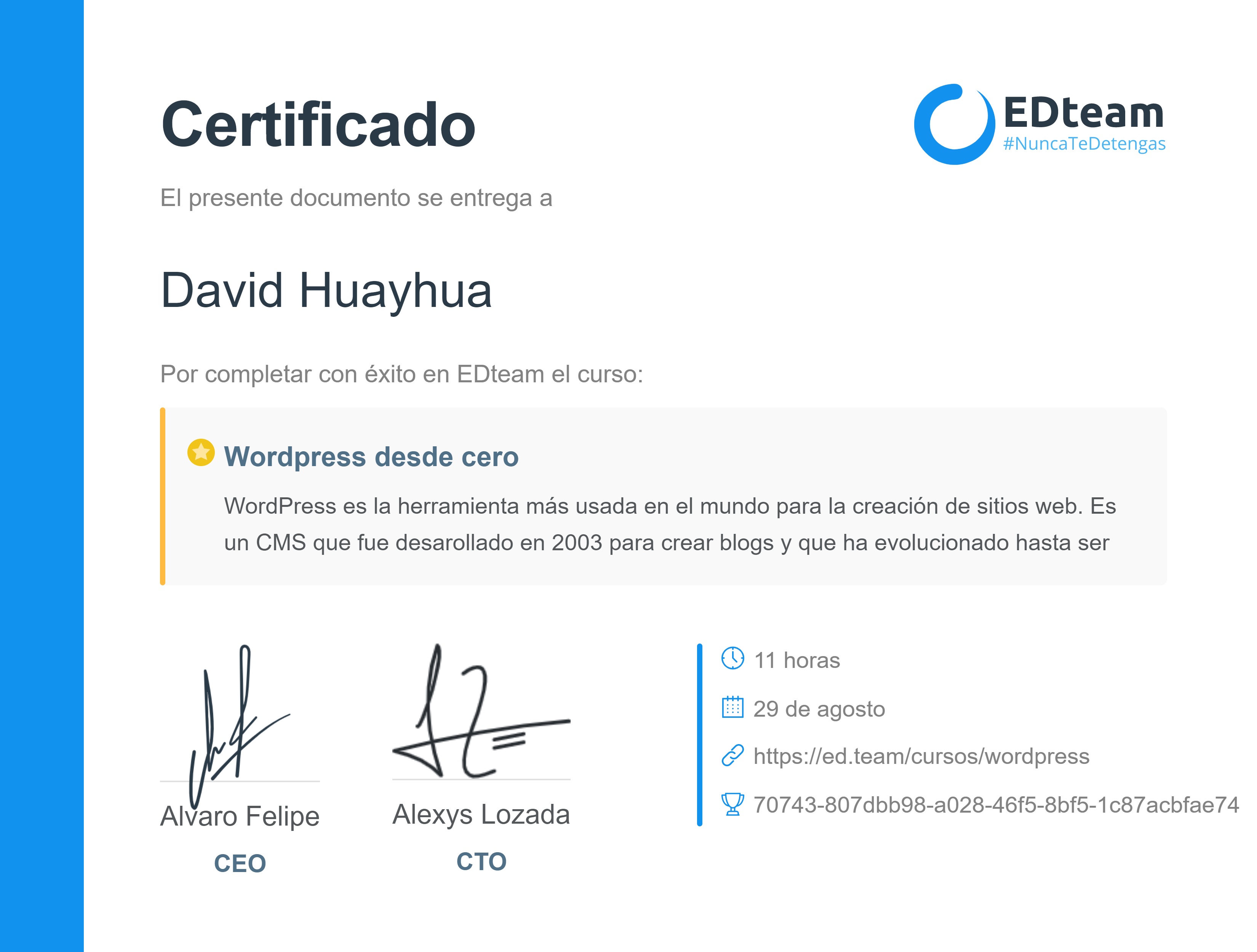 Certificado