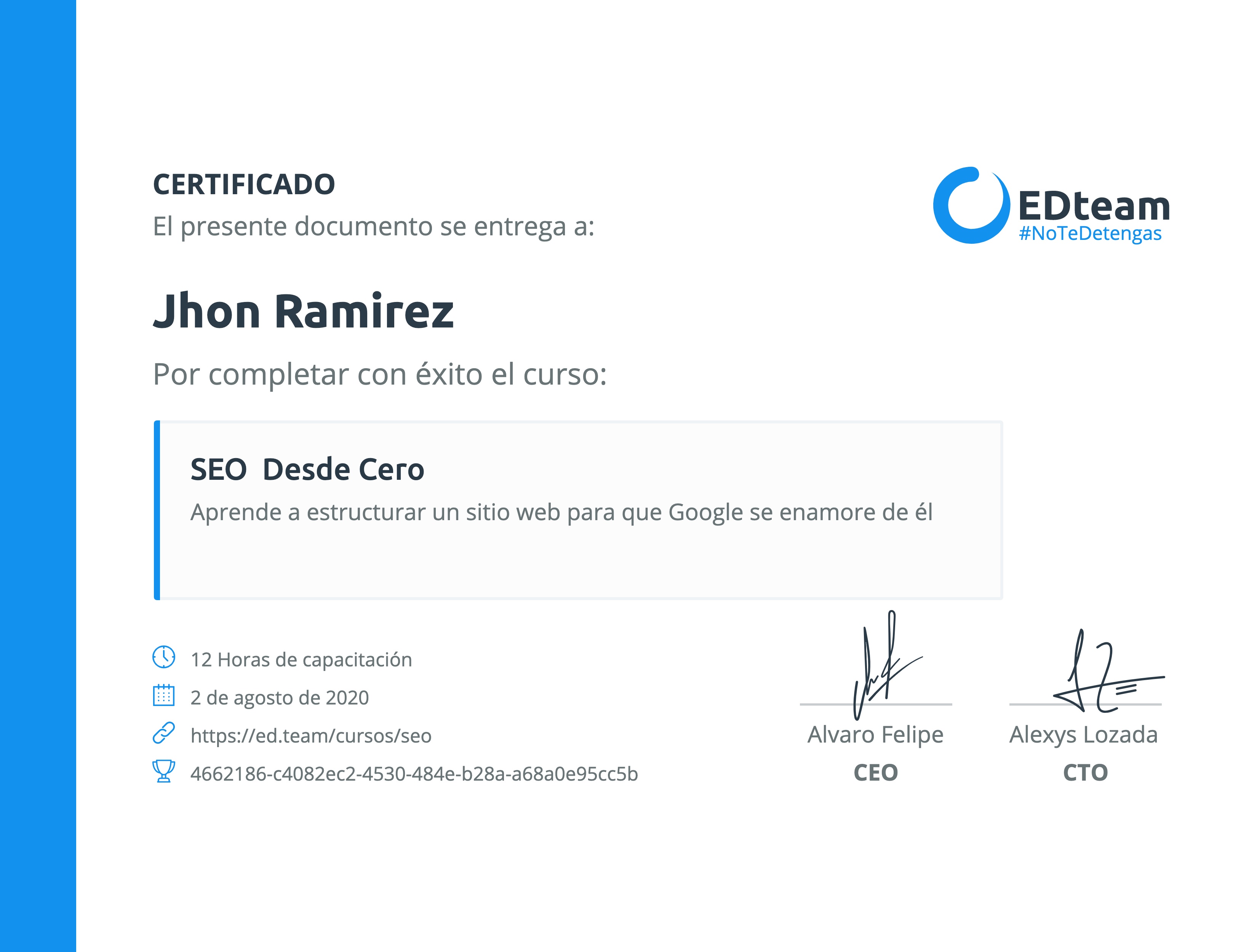 Certificado