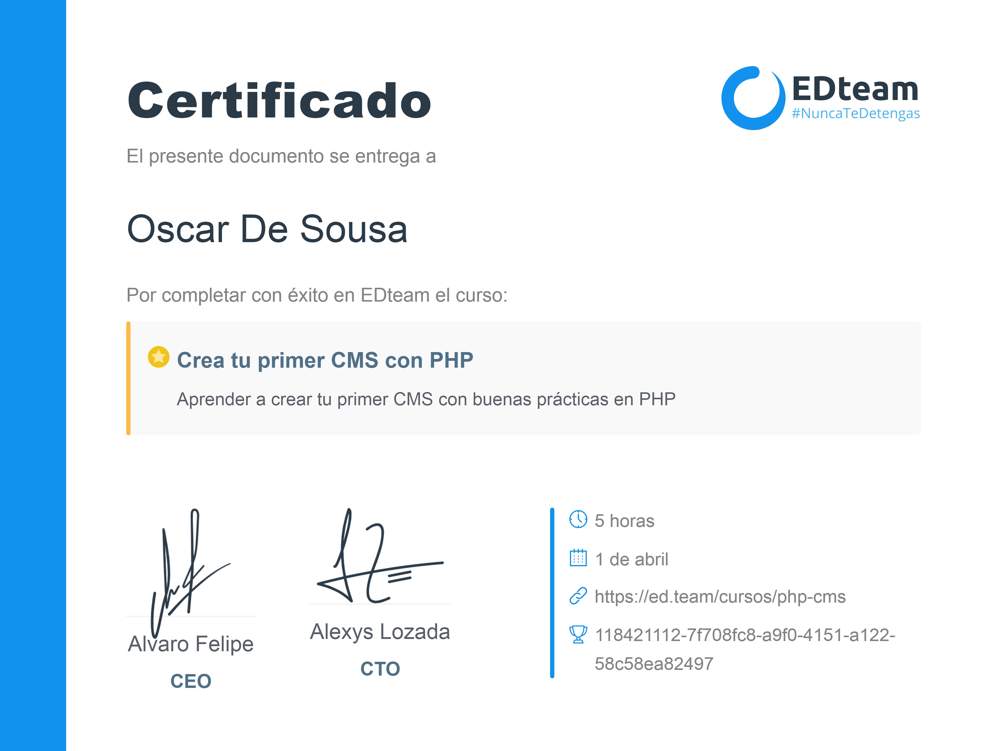 Certificado