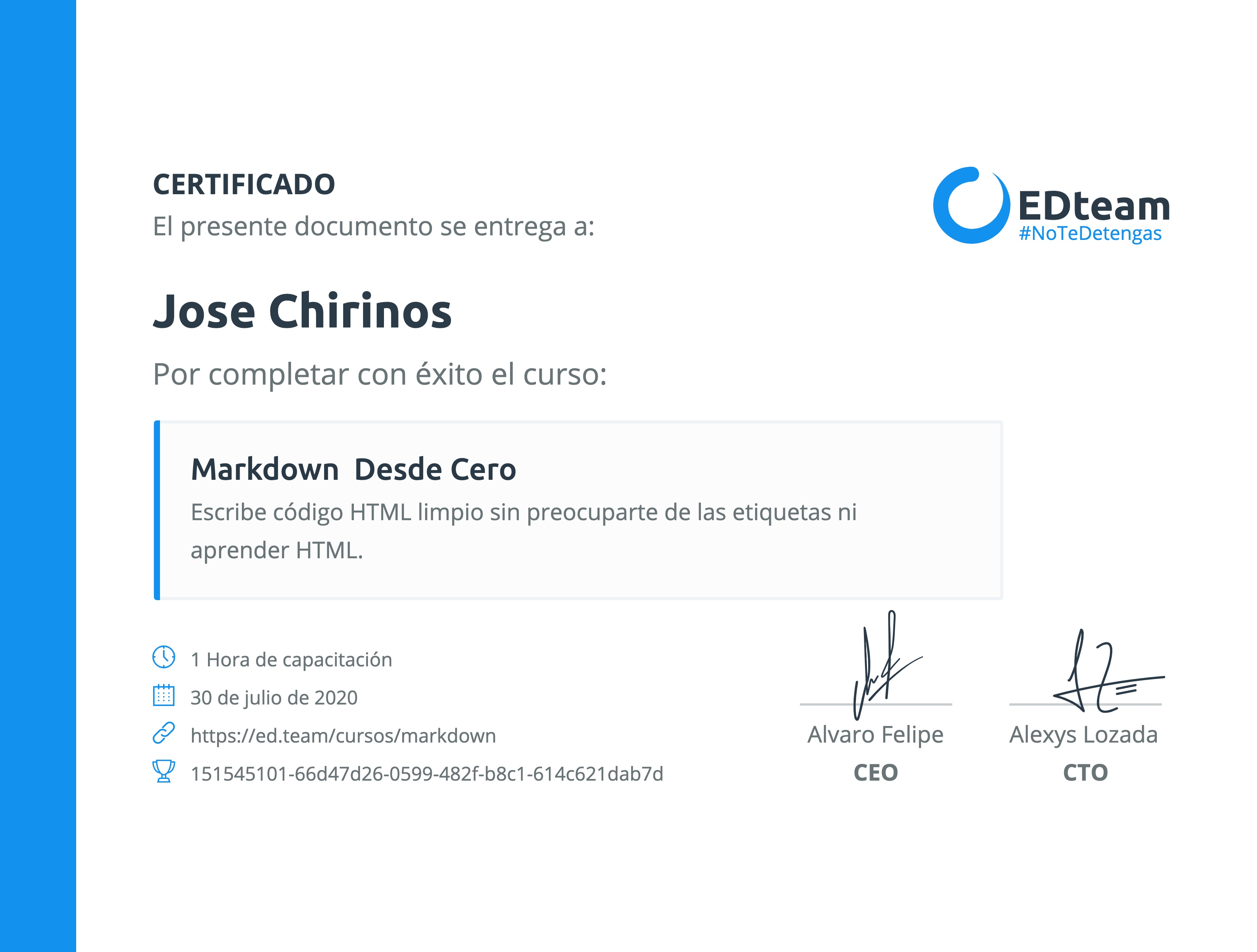 Certificado